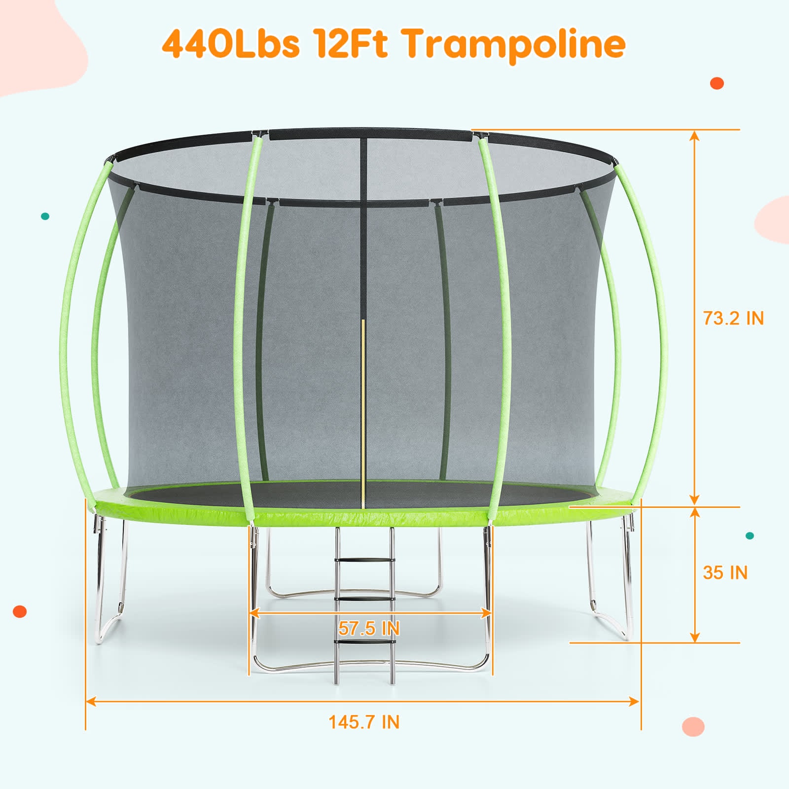 Qeetex DBCPOU0A3FRI9Y trampolines - View #6