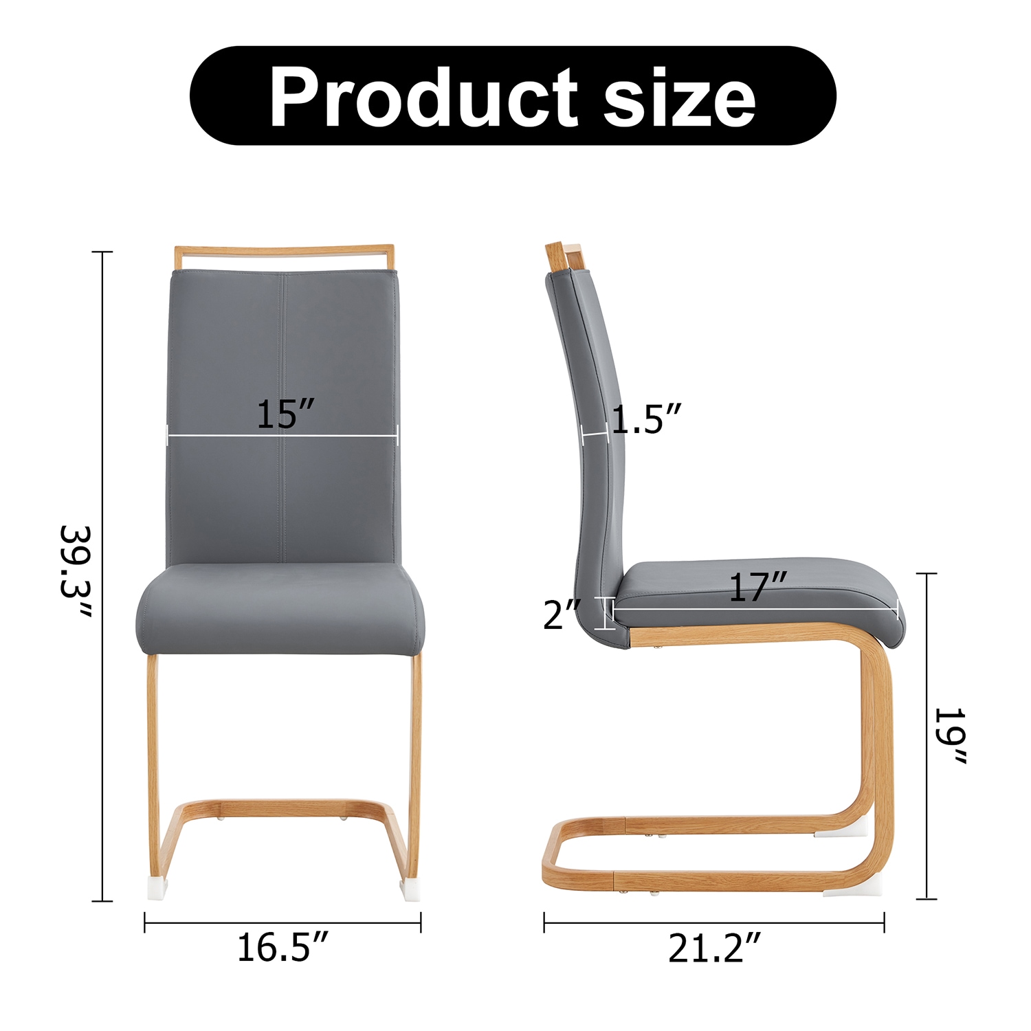 SINOFURN SYA370043GY Dining-Chairs - View #7