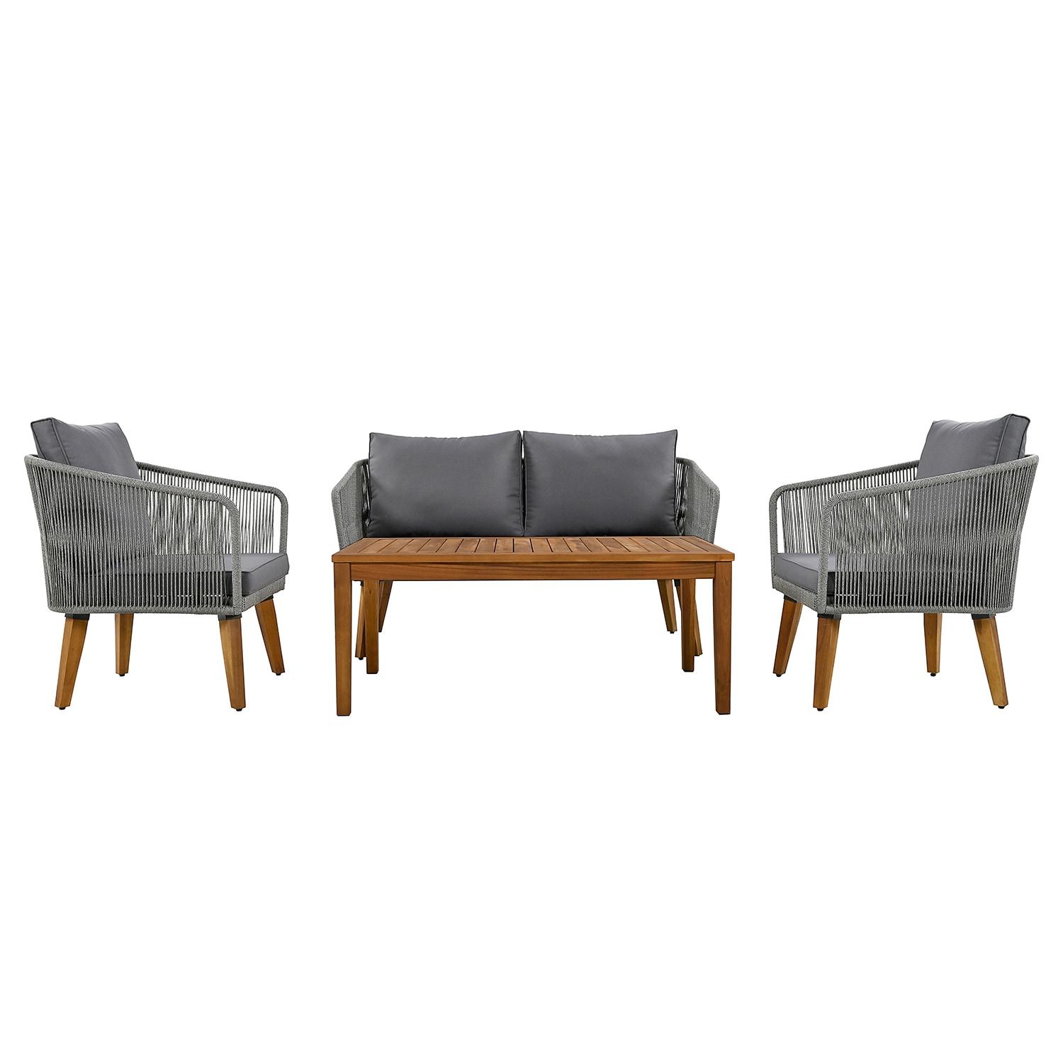 SINOFURN SYA330127GY Patio-Conversation-Sets - View #2