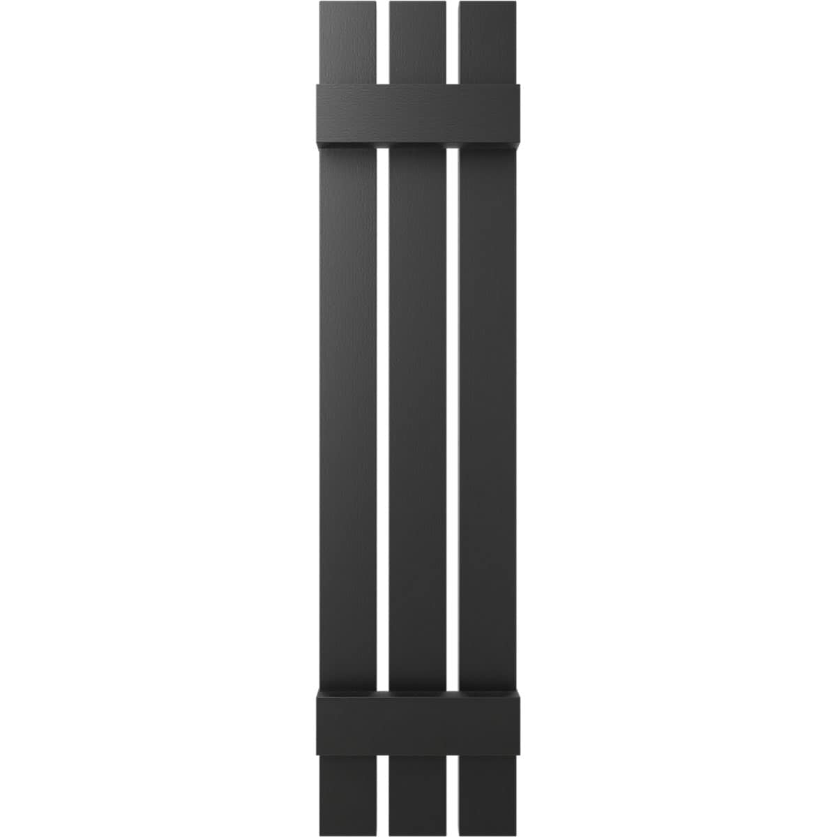 Ekena Millwork LS3S12X05100BL 12-in W x 51-in H Black Board and batten Spaced Exterior Shutters ( 2 -Pack )