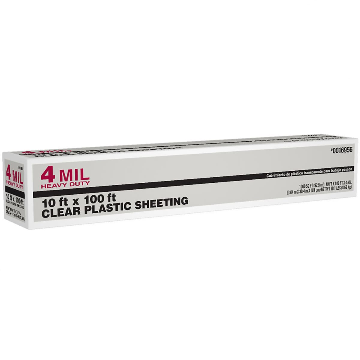 4-1/2 ft. x 45 ft. Clear 16 mil Plastic Sheeting