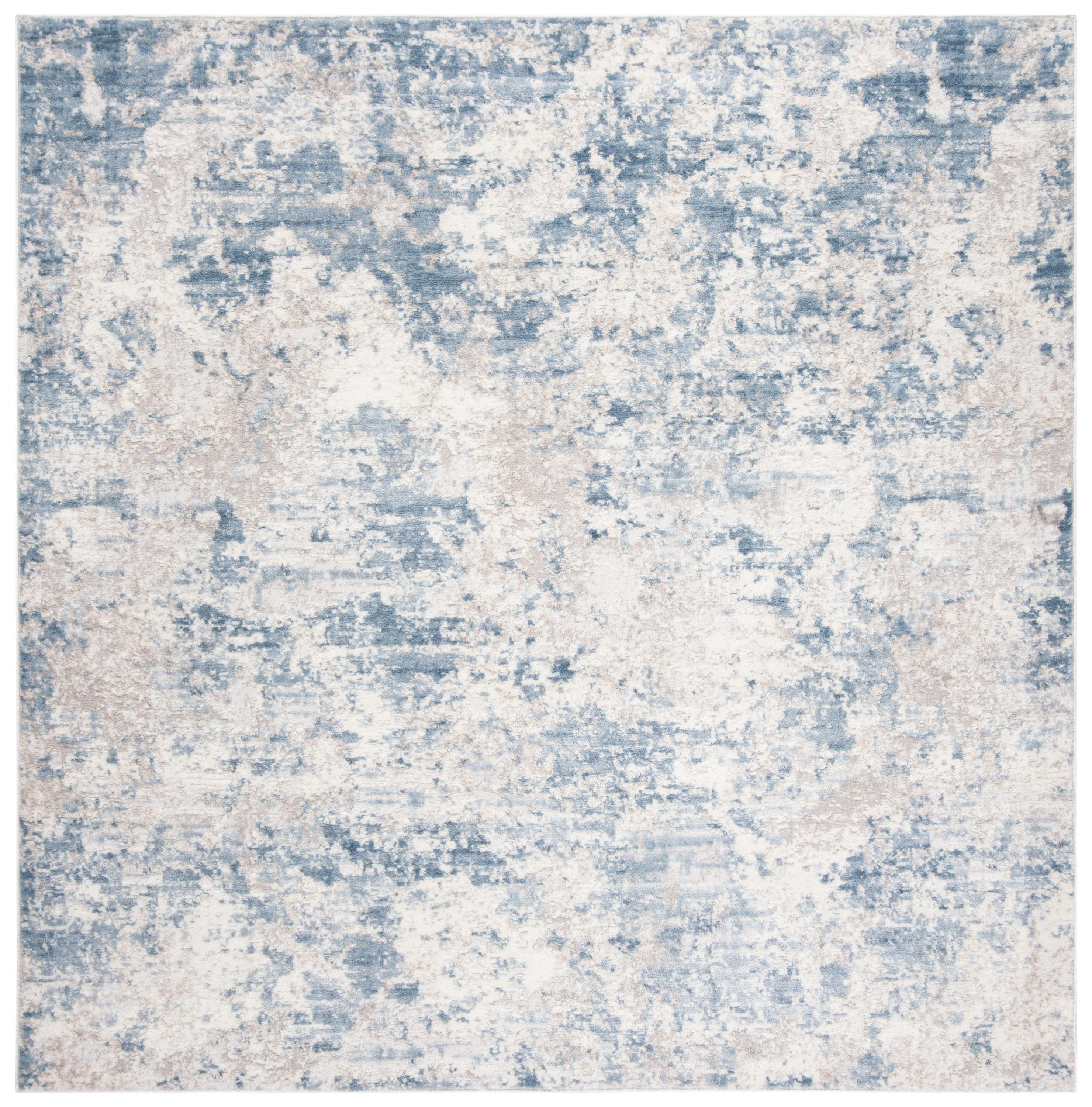 Safavieh ALA705F-9SQ Amelia Marche 9 x 9 (ft) Loomed Synthetic Gray/Blue Square Indoor Abstract Area rug