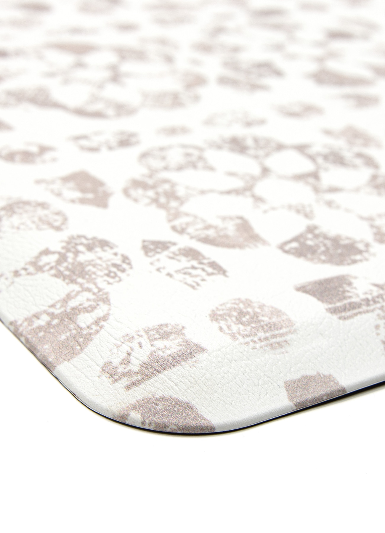 Taupe and White Floral Anti-Fatigue Comfort Mat, 32" x 20"
