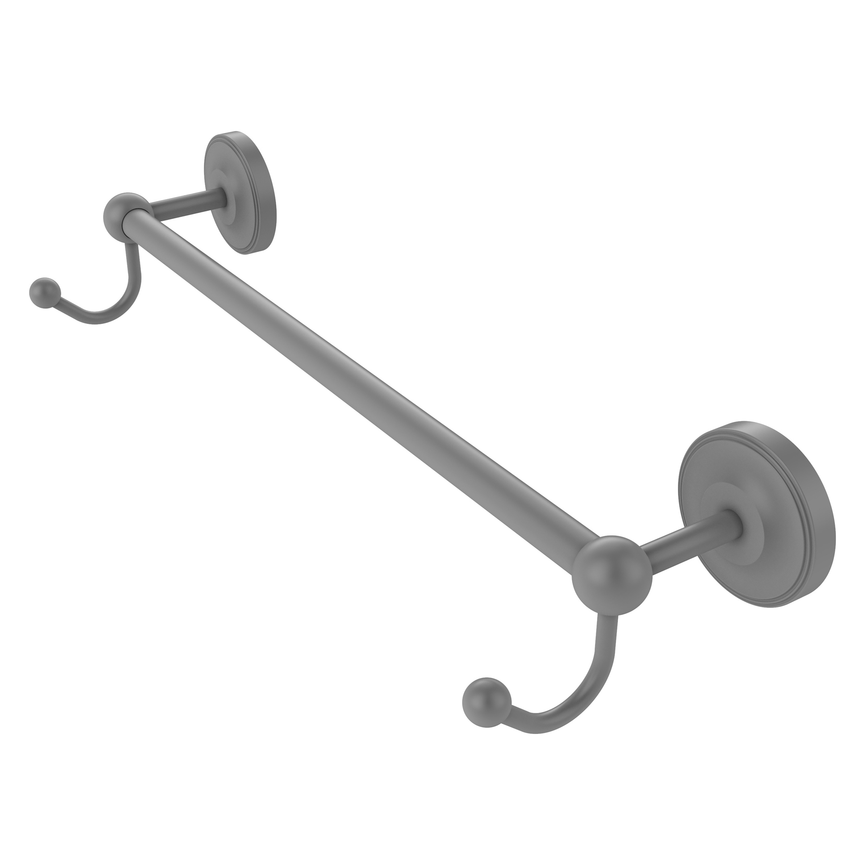 Allied Brass PR-41-36-HK-GYM Prestige Regal 36-in Matte Gray Wall mount Single Towel Bar
