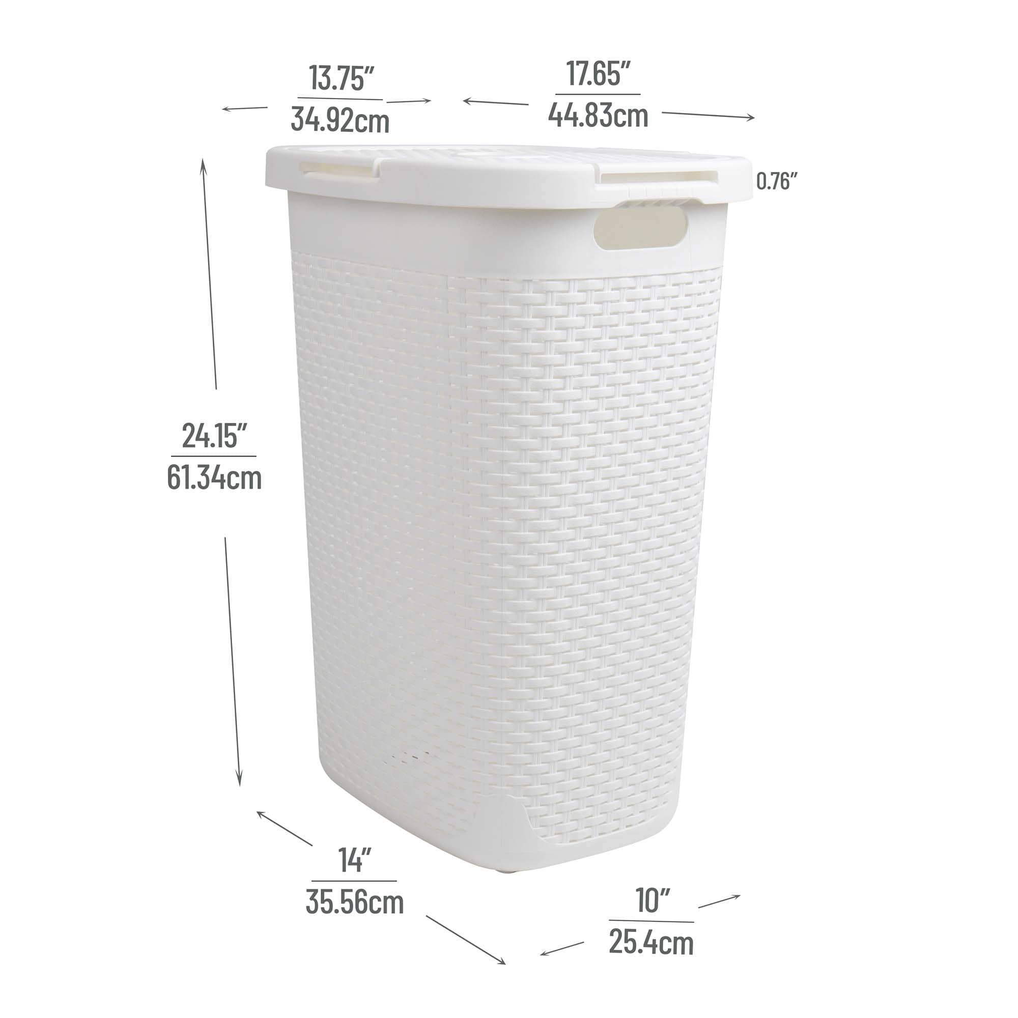 Mind Reader 60HAMP2PK-WHT Hamper-Baskets - View #3