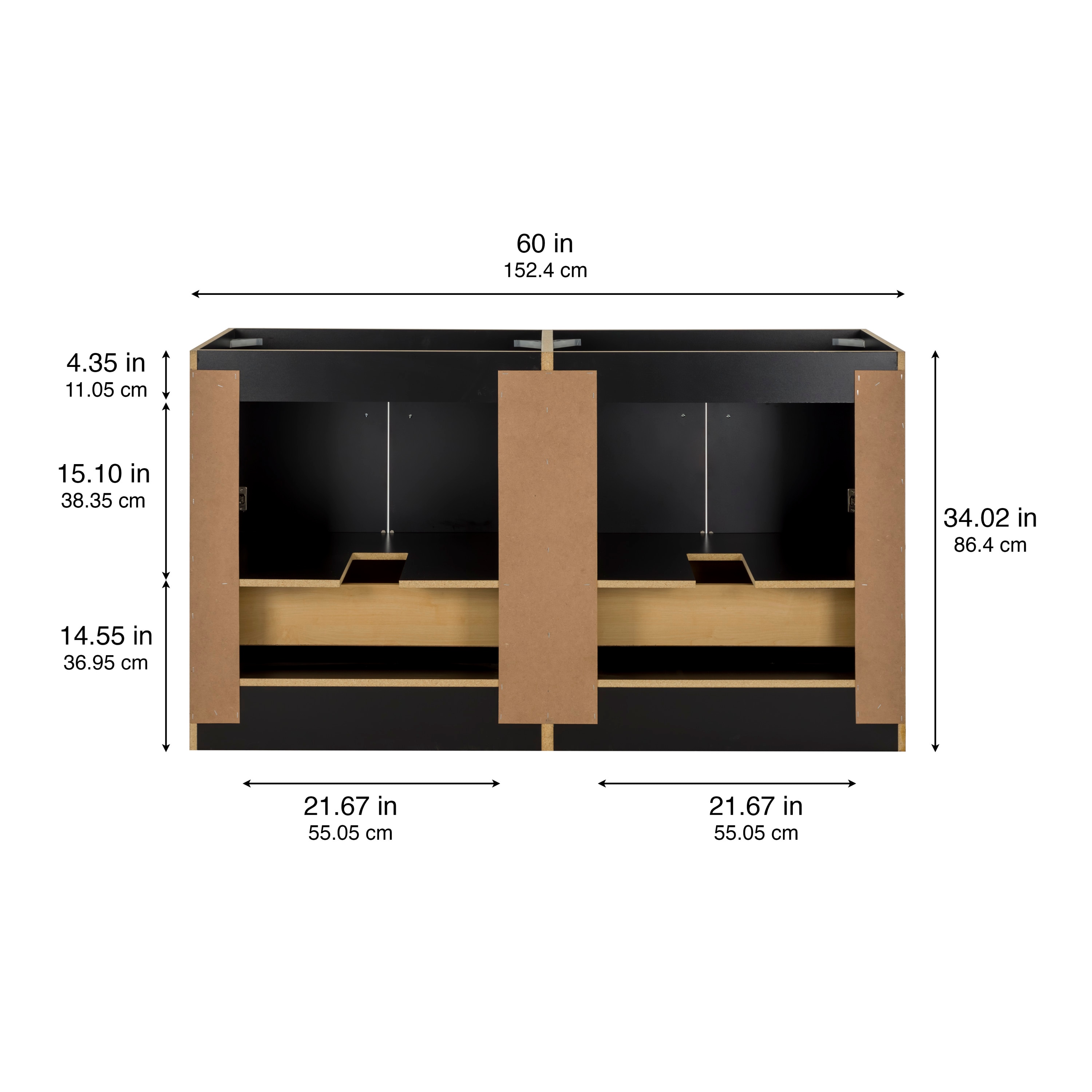 Style Selections ME60P1-MB vanities - View #5