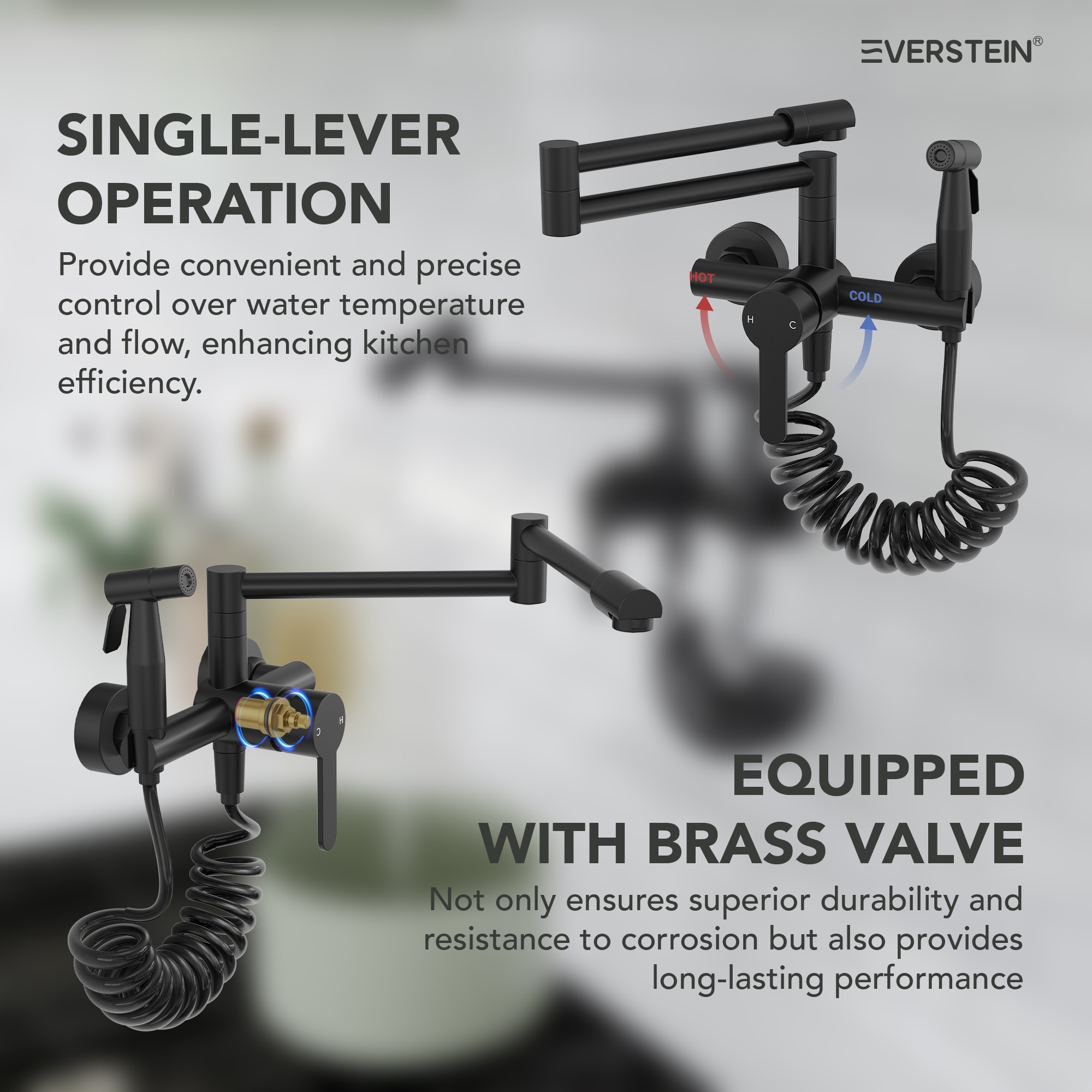 EVERSTEIN Q-904-OTOP Kitchen-Faucets - View #7