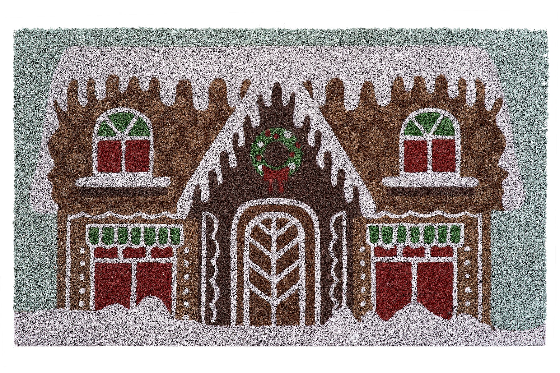 Holiday Living 2-ft x 3-ft Natural Rectangular Indoor Decorative Door Mat  in the Mats department at