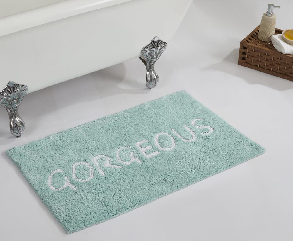 Better Trends Medallion Set 2pc Set Bath Rug 21-in x 34-in Beige/Natural Cotton  Bath Rug in the Bathroom Rugs & Mats department at