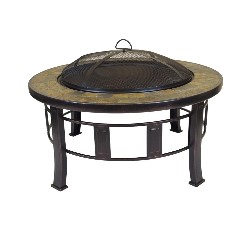 Oil Rubbed Bronze Wood Burning Fire Pit, Cooktop Fire Pit