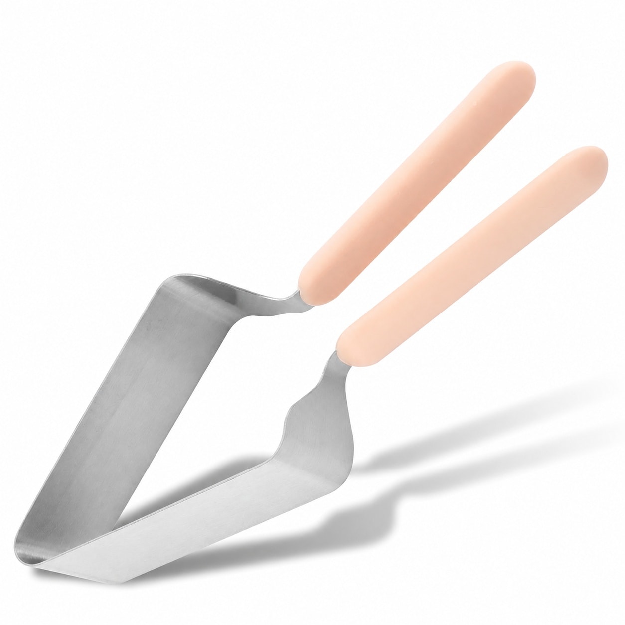 Aoibox  Stainless Steel Adjustable Cake Cutter and Server with Double Handle PP Non Slip Grip Pink Cutter