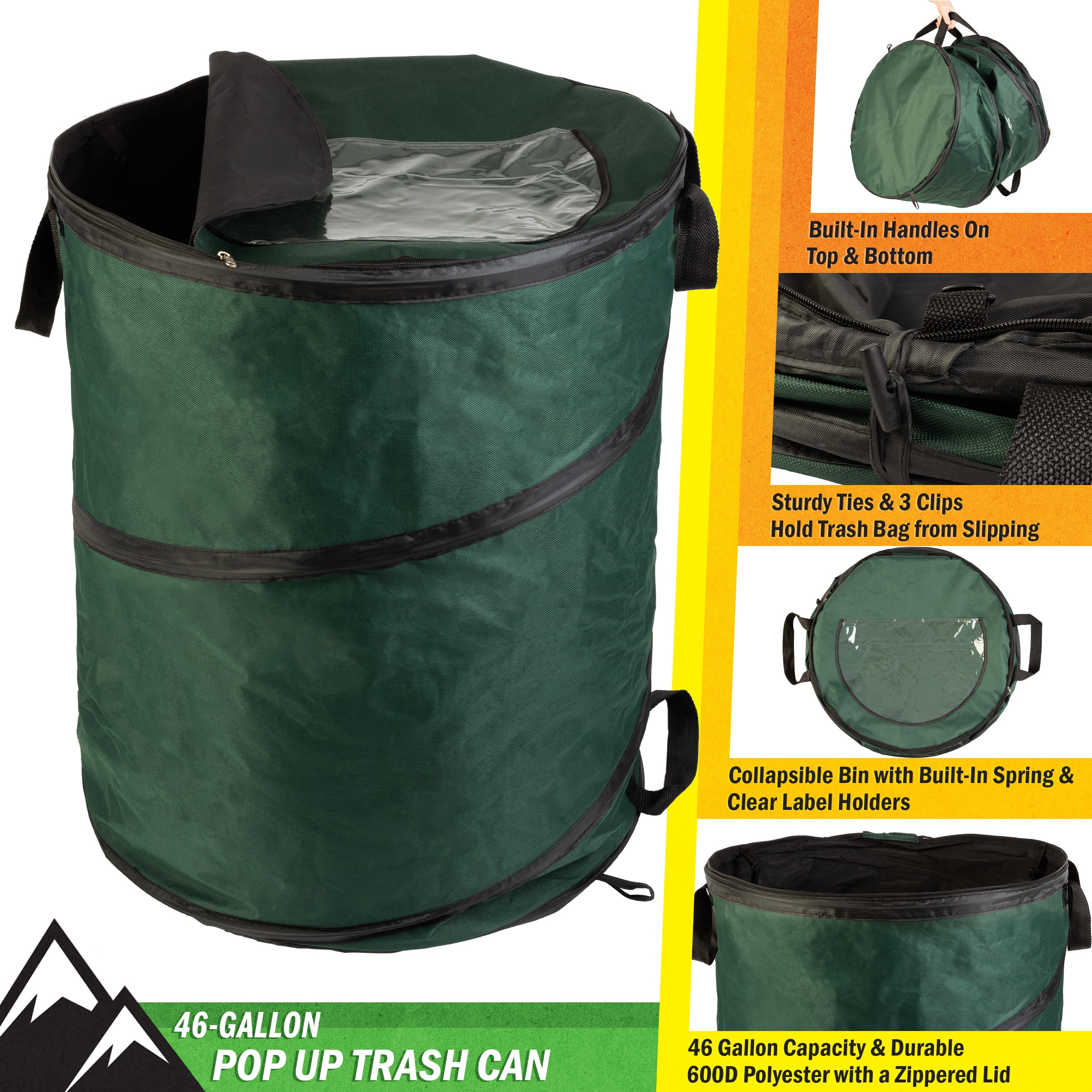 Wakeman Collapsible Bucket - Multipurpose Wash Bin - Camping, Beach Trips,  Parties & Reviews