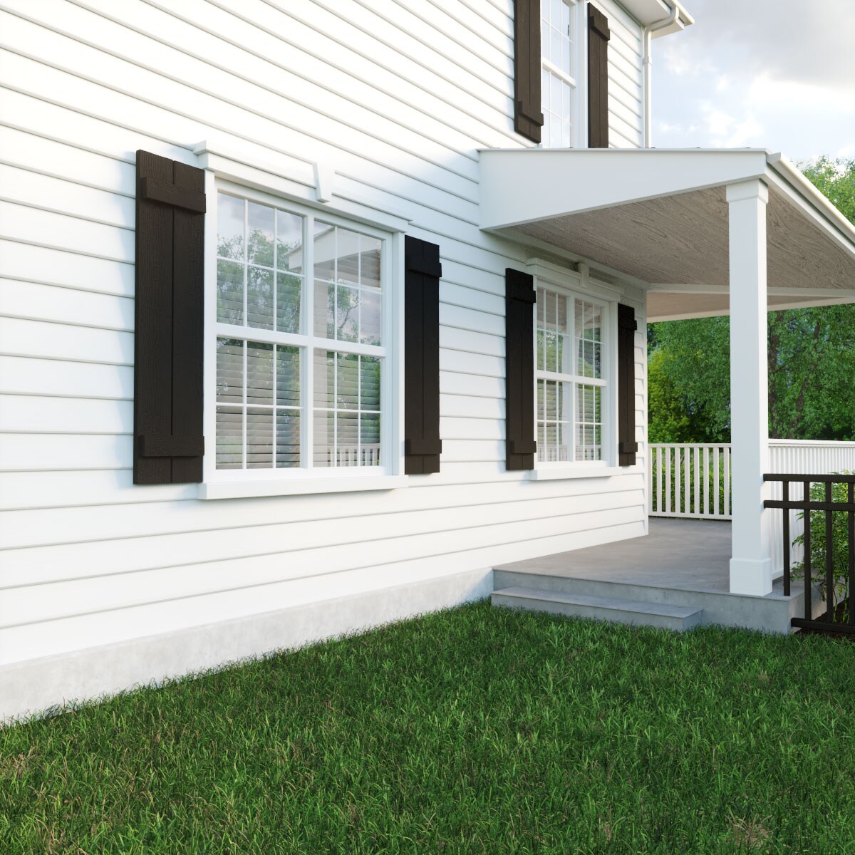 Ekena Millwork SHUBJS11X32RSPR Exterior-Shutters - View #9