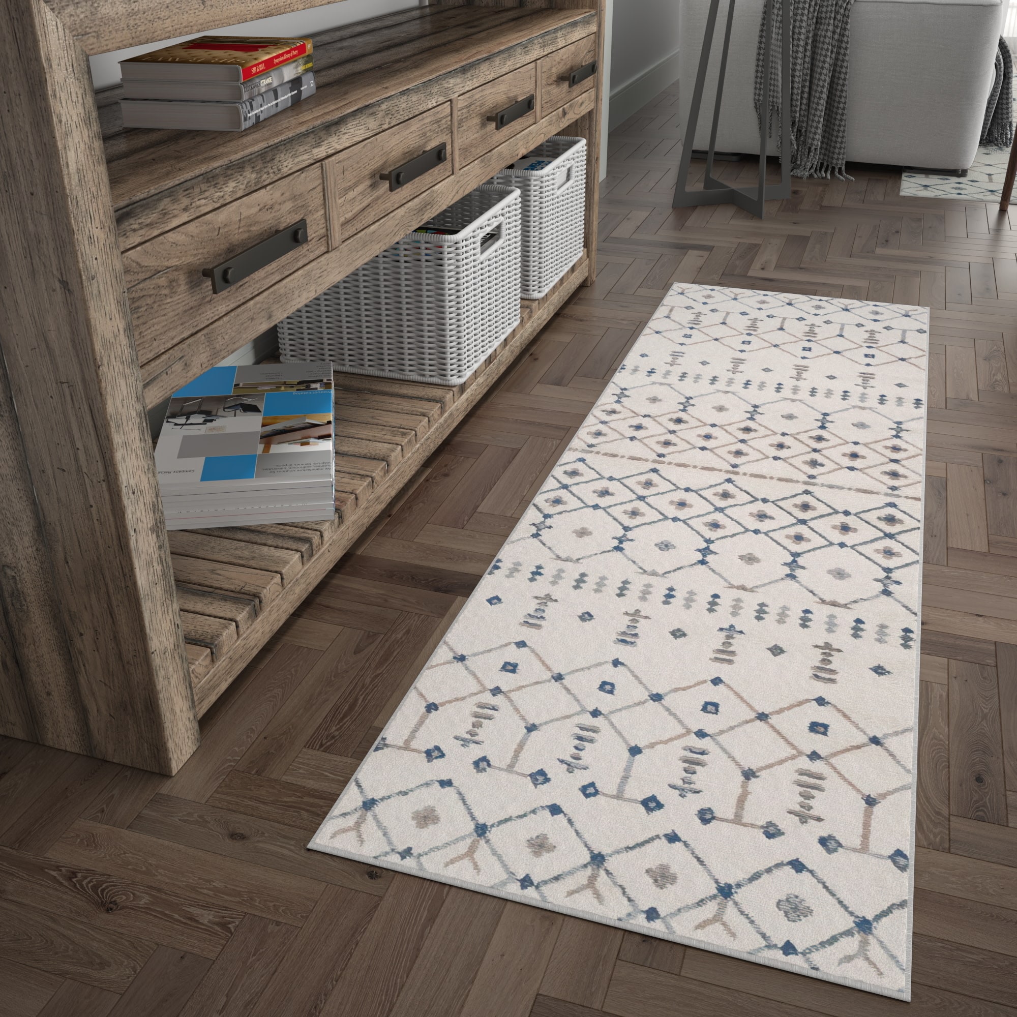 Tayse MDN3317 2X8 Madison 2 x 8 (ft) Loomed Polypropylene Cream Rectangular Indoor Runner rug