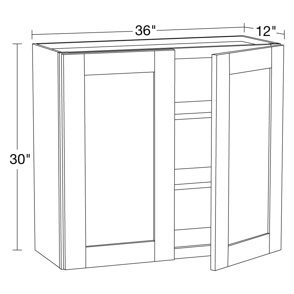 Luxxe Cabinetry Weston Express 30-in W x 34.5-in H x 24-in D Volcano Gray Sink  Base Fully Assembled Plywood Cabinet (Recessed Panel Shaker Door Style) in  the Kitchen Cabinets department at