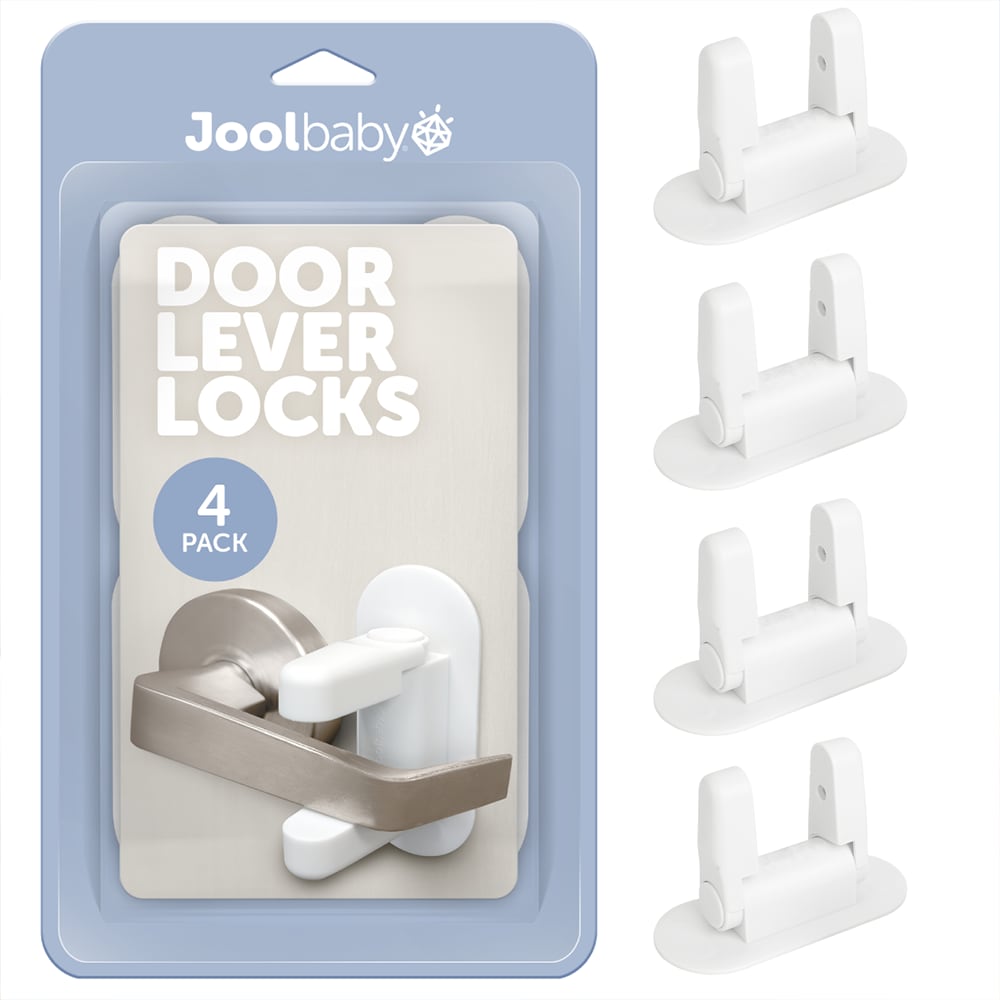 Jool Baby SF-DLL-1-4 Door Lever Lock White Lever door lock 4 -Pack