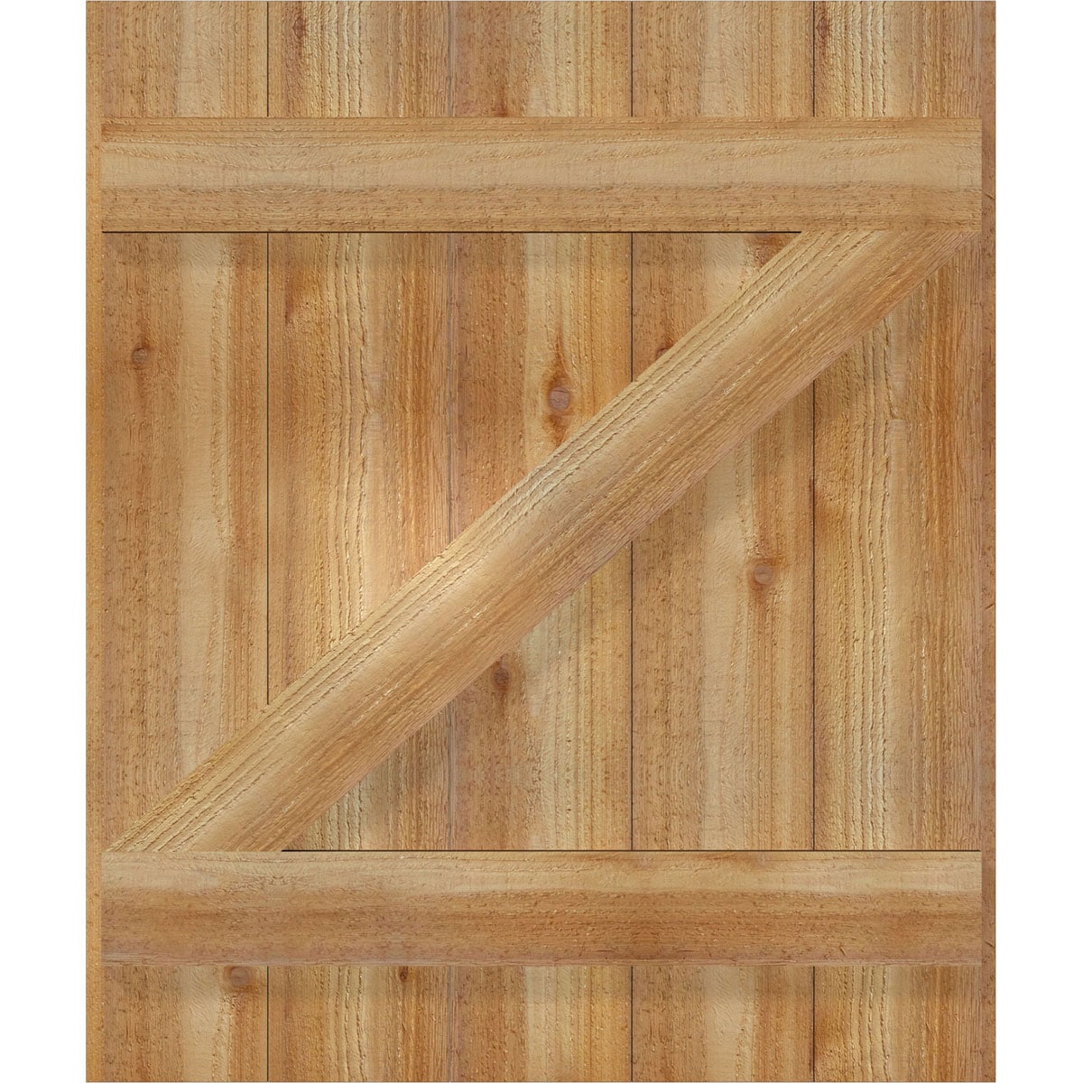 Ekena Millwork RBJ06Z26X032RWR Exterior-Shutters - View #5
