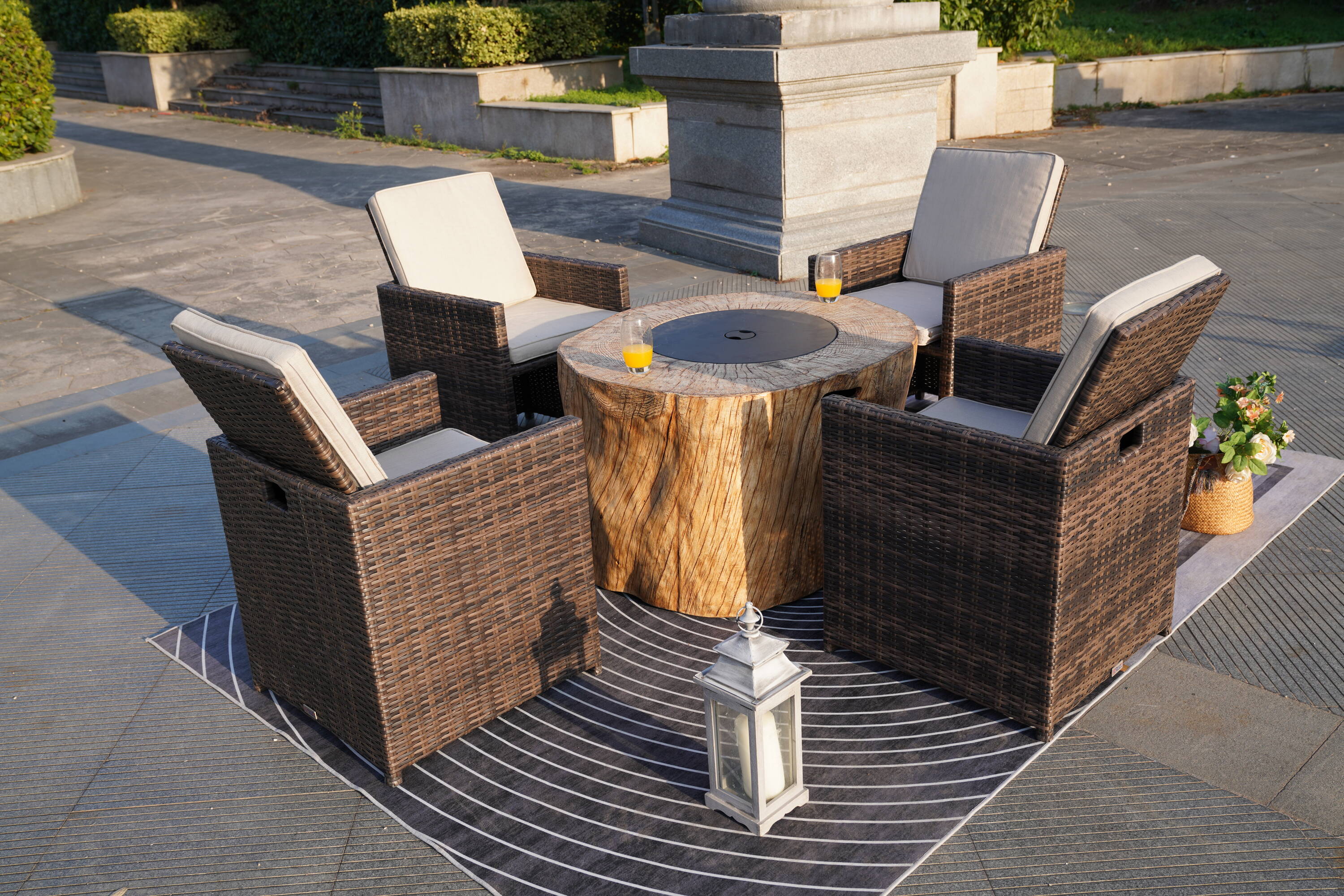 Direct Wicker DWG-21803234-B Patio-Conversation-Sets - View #2