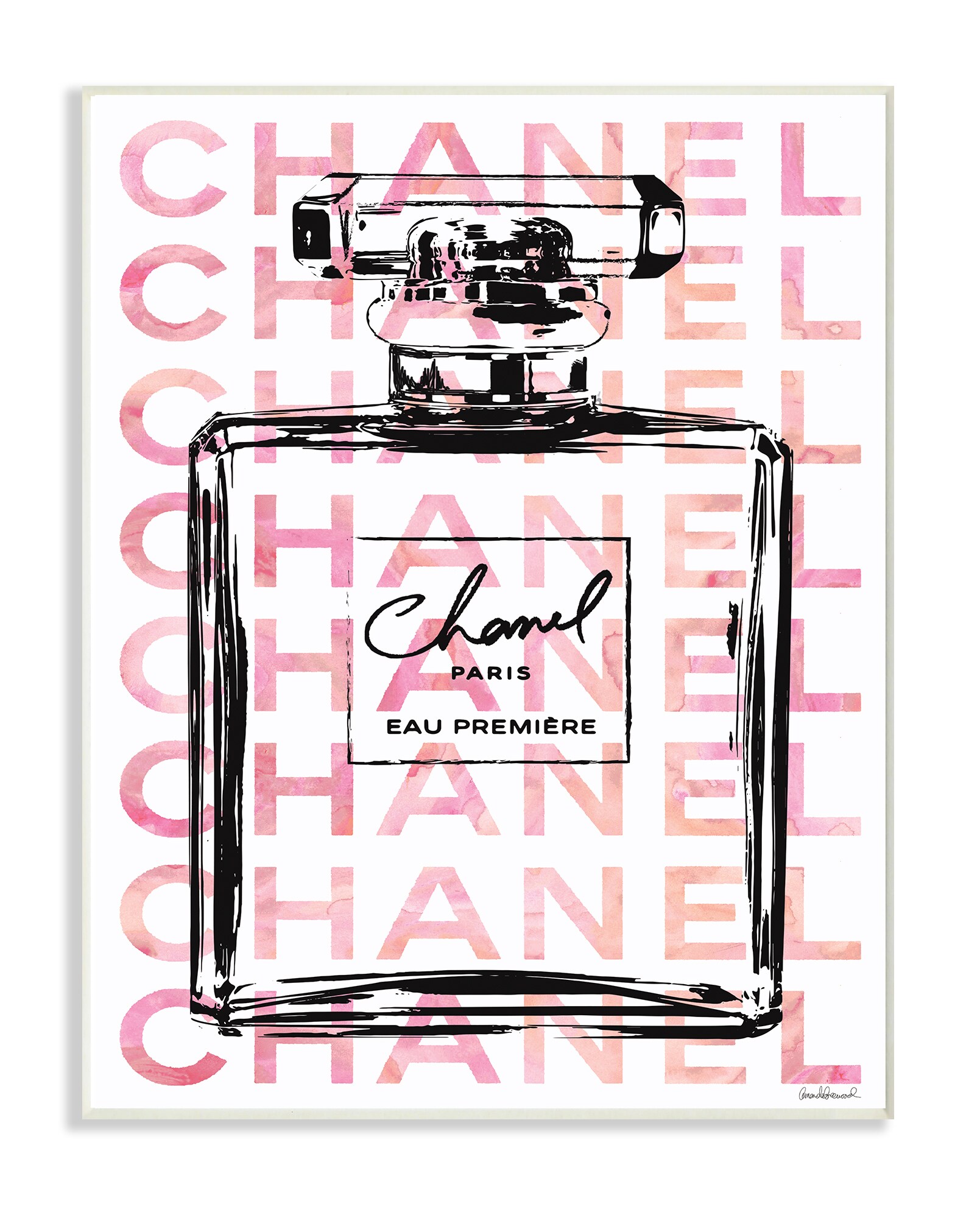 Chanel fashion wall art print.