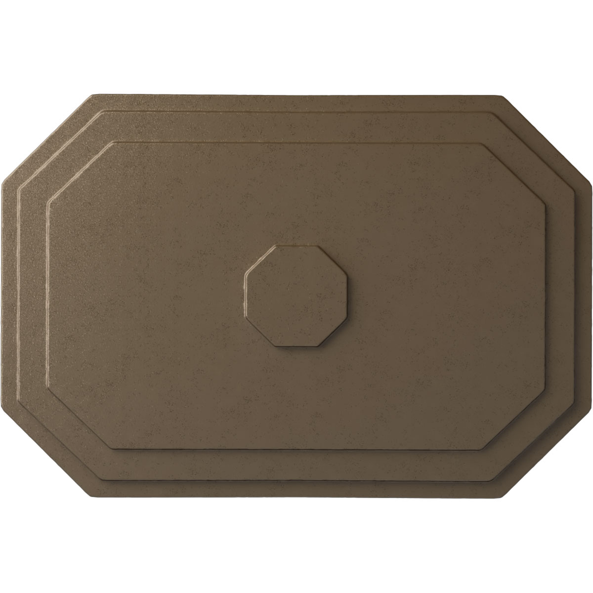 Ekena Millwork CM25FEWSS Felix 25.25-in W x 17.25-in L Painted Warm Silver Polyurethane Whole Ceiling Medallion