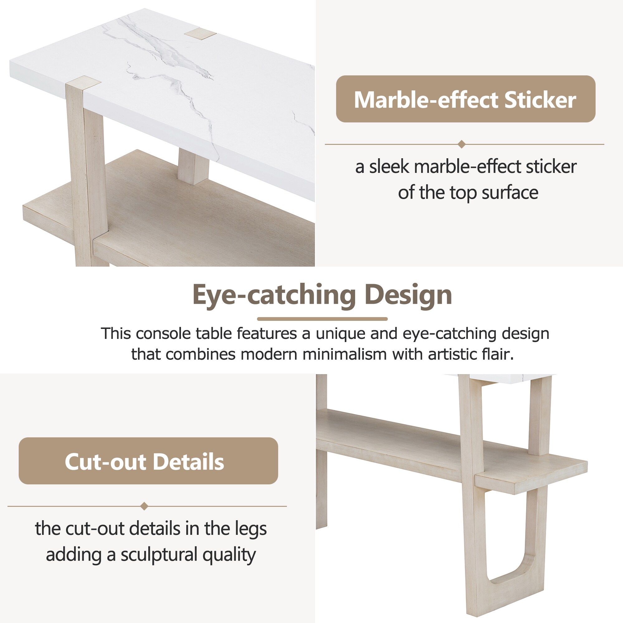 SINOFURN SYA330166GY Console-Sofa-Tables - View #11