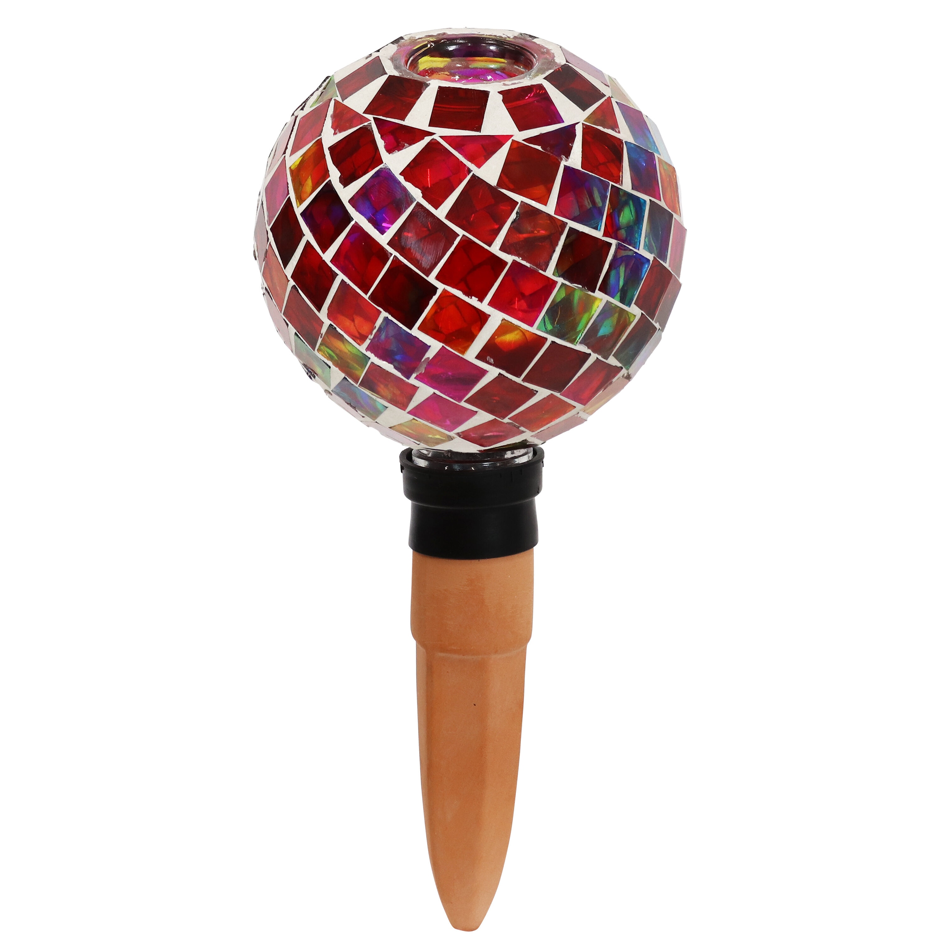Sunnydaze Decor ZIB-843 9.5-Inches Pink Glass Traditional Stake