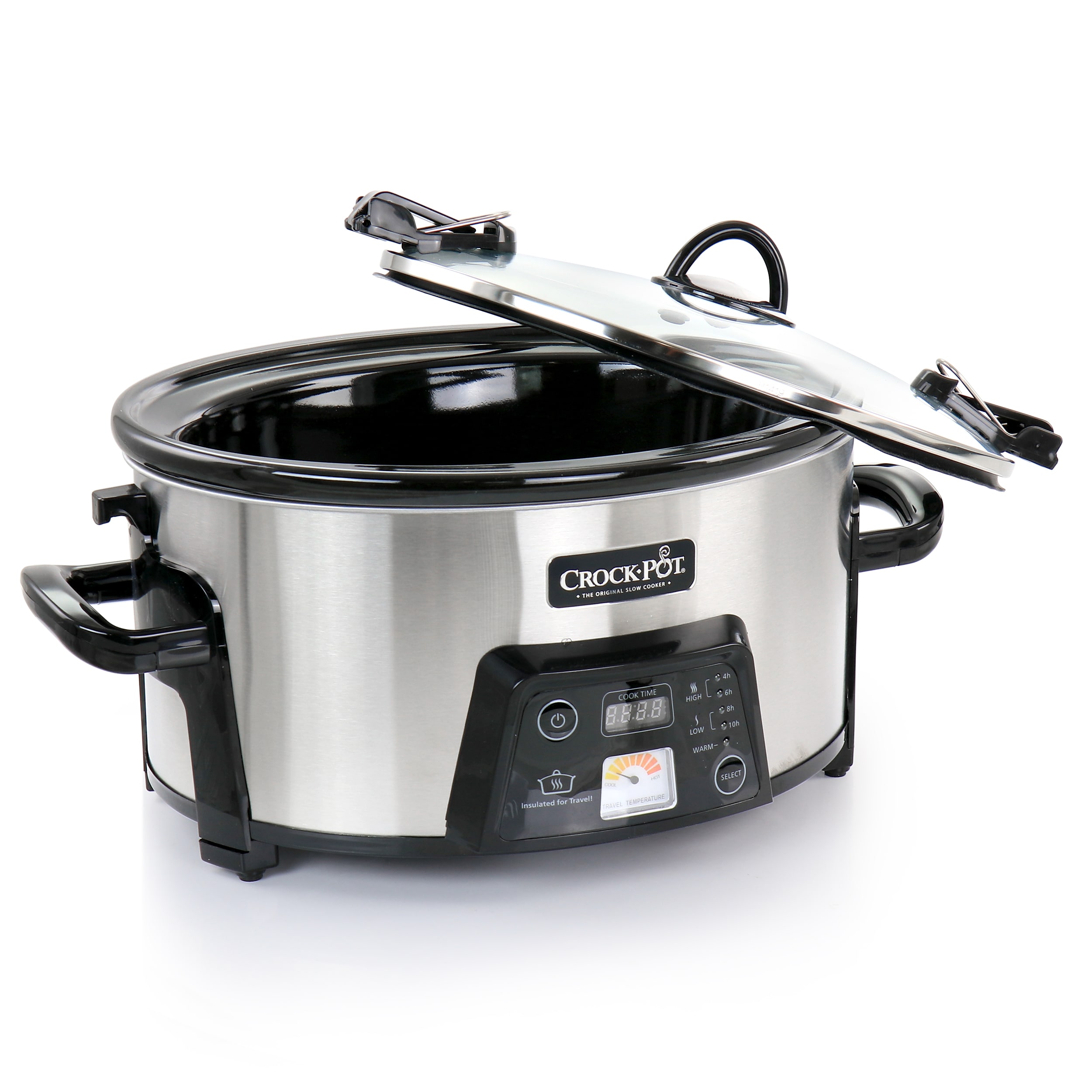 6 Quart Oval Slow Cooker, Red - 33666