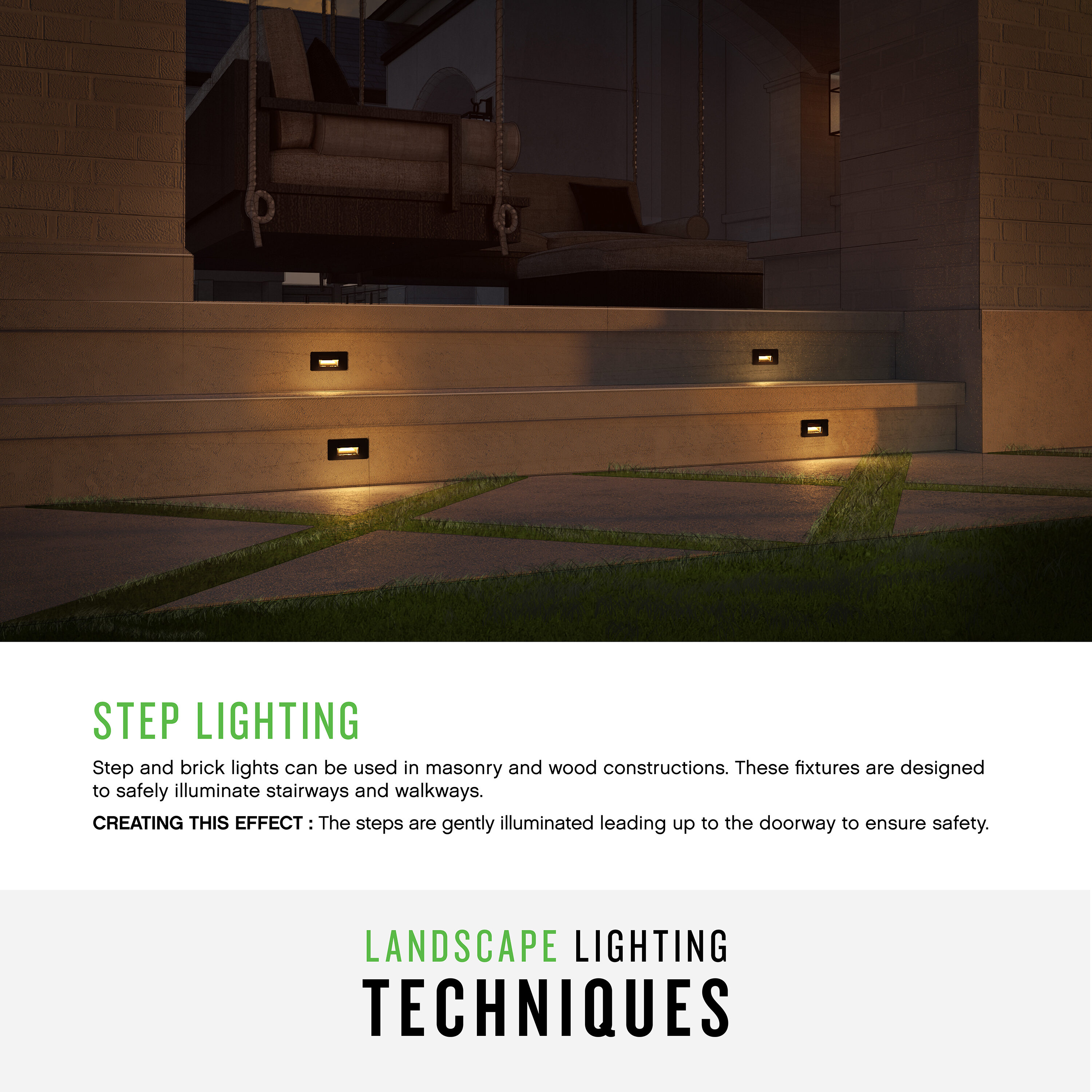 VONN Lighting 183-Lumen 3-Watt Black Low Voltage Hardwired LED Outdoor Step  and Stair light (3000 K) in the Deck Lights department at