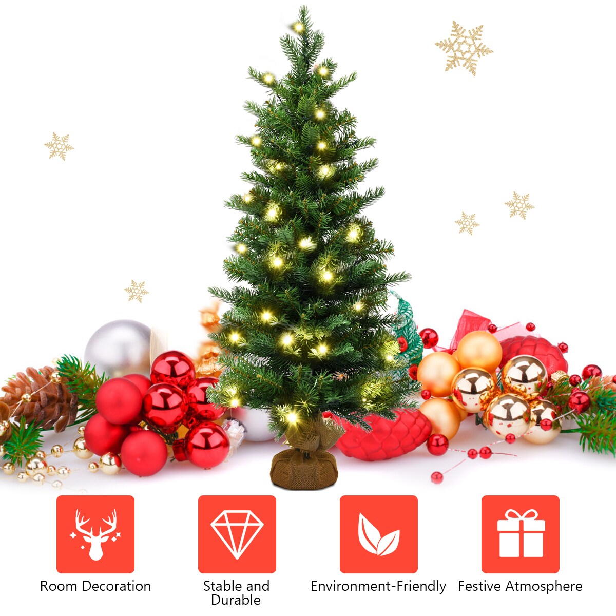 Goplus CM21217 Artificial-Christmas-Trees - View #4