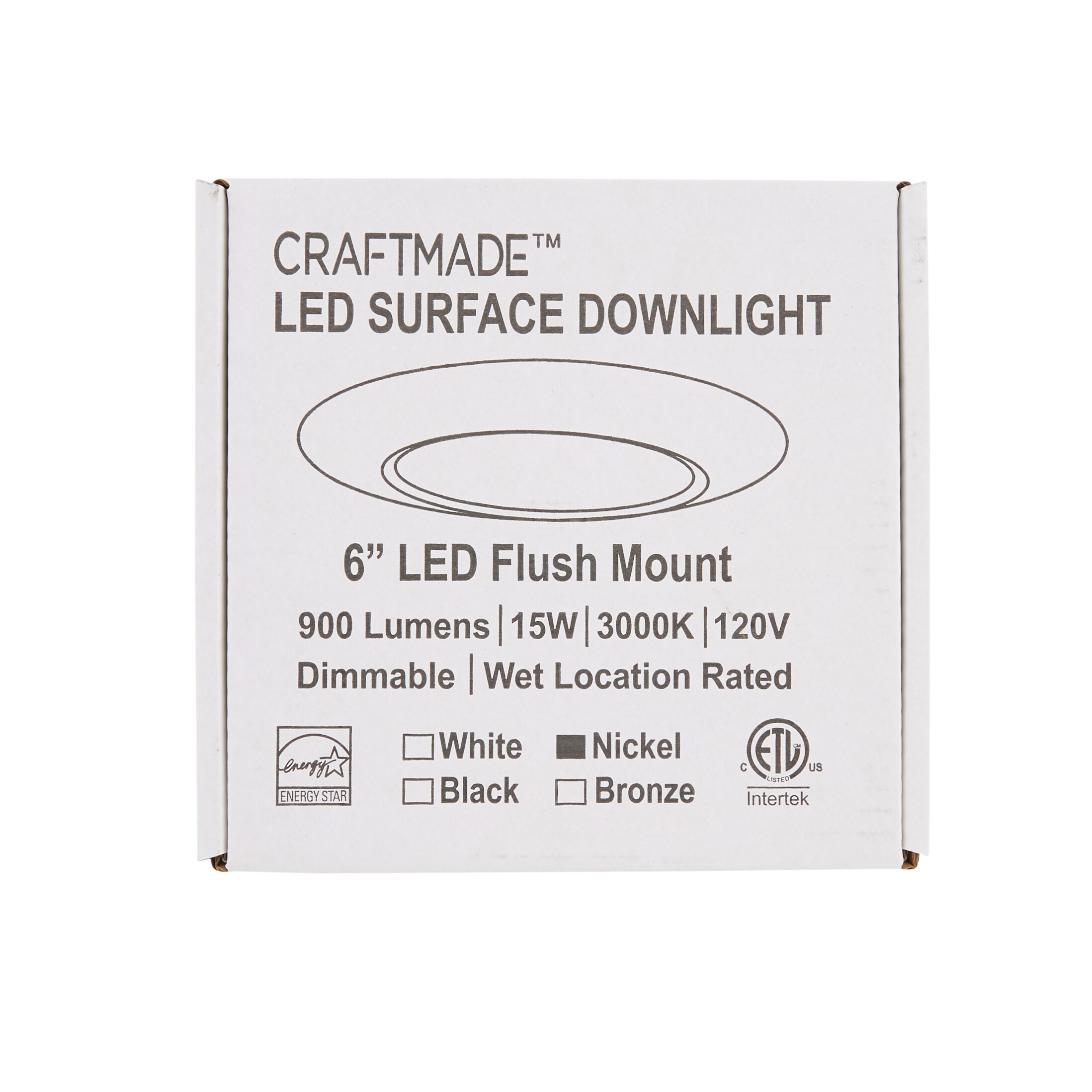 Polished Nickel LED Bowl Flush Mount Ceiling Light
