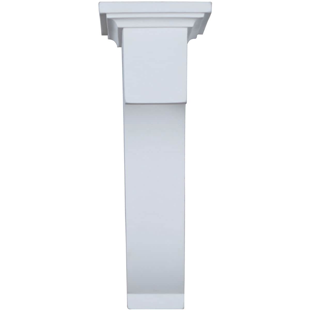 White Polyurethane Decorative Corbel Bracket 2 7/8"W x 8"D x 8"H