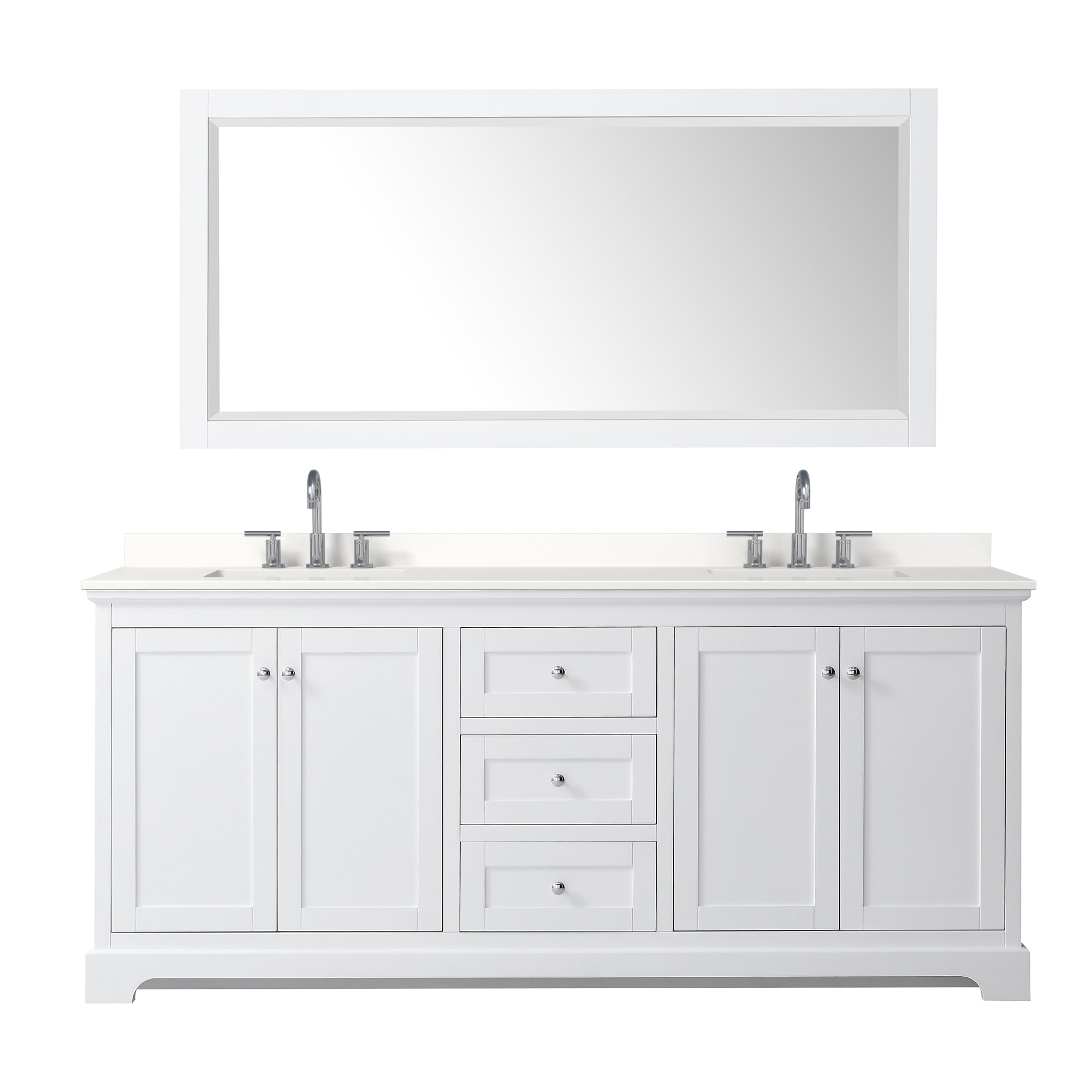 Wyndham Collection WCV232380DWHWQUS3M70 Bath-Vanity-Combo - View #2