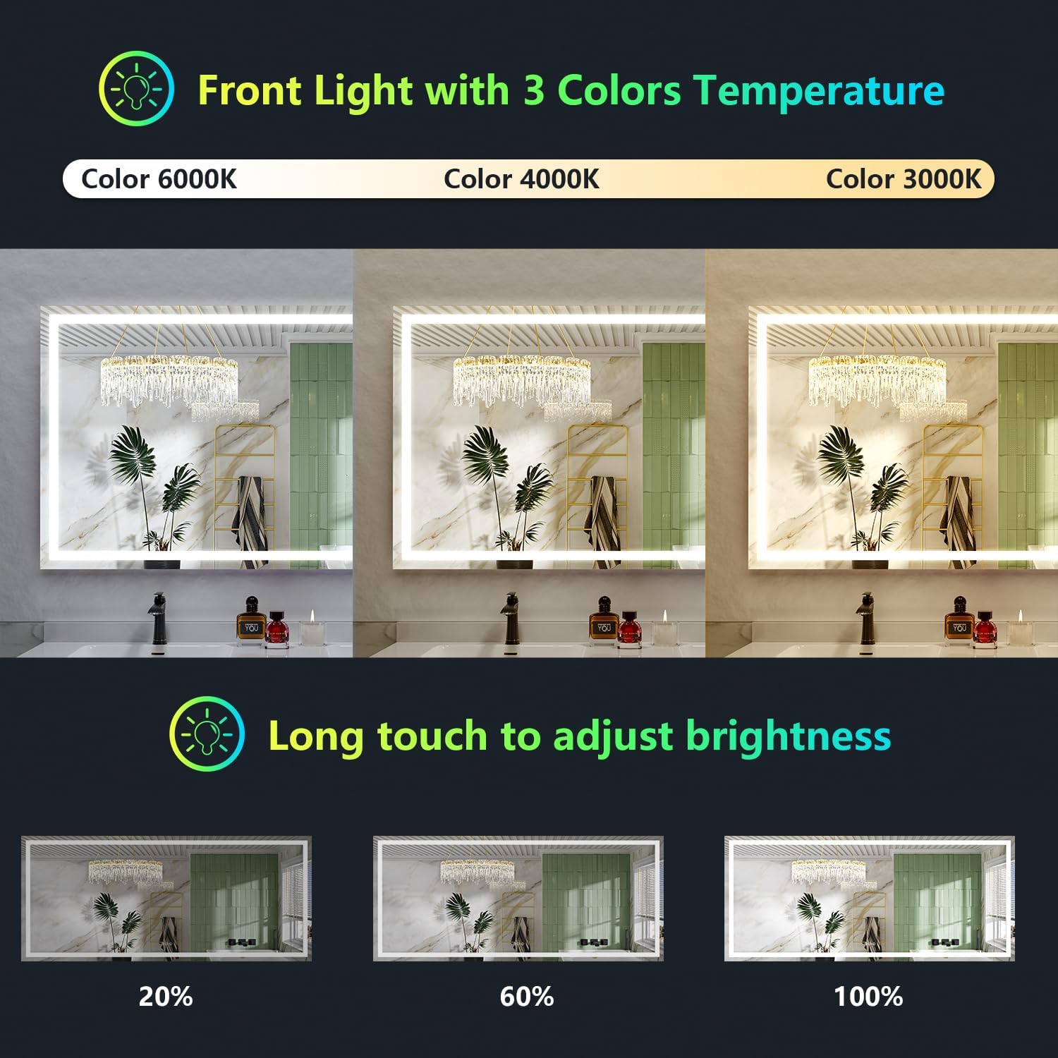 waterpar TKLO-2031 Framed-Bath-Mirrors - View #5