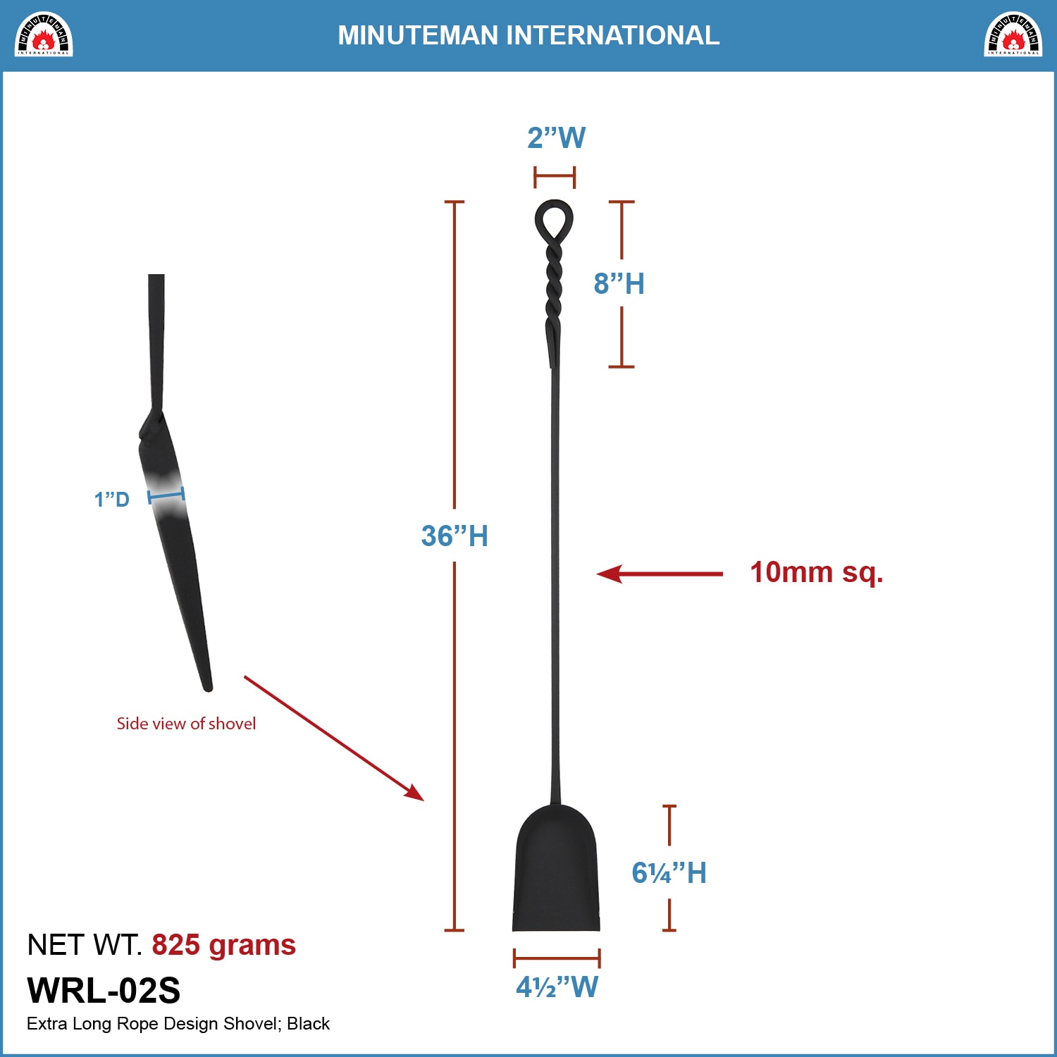 Minuteman International WRL-02S Fireplace-Tools - View #5