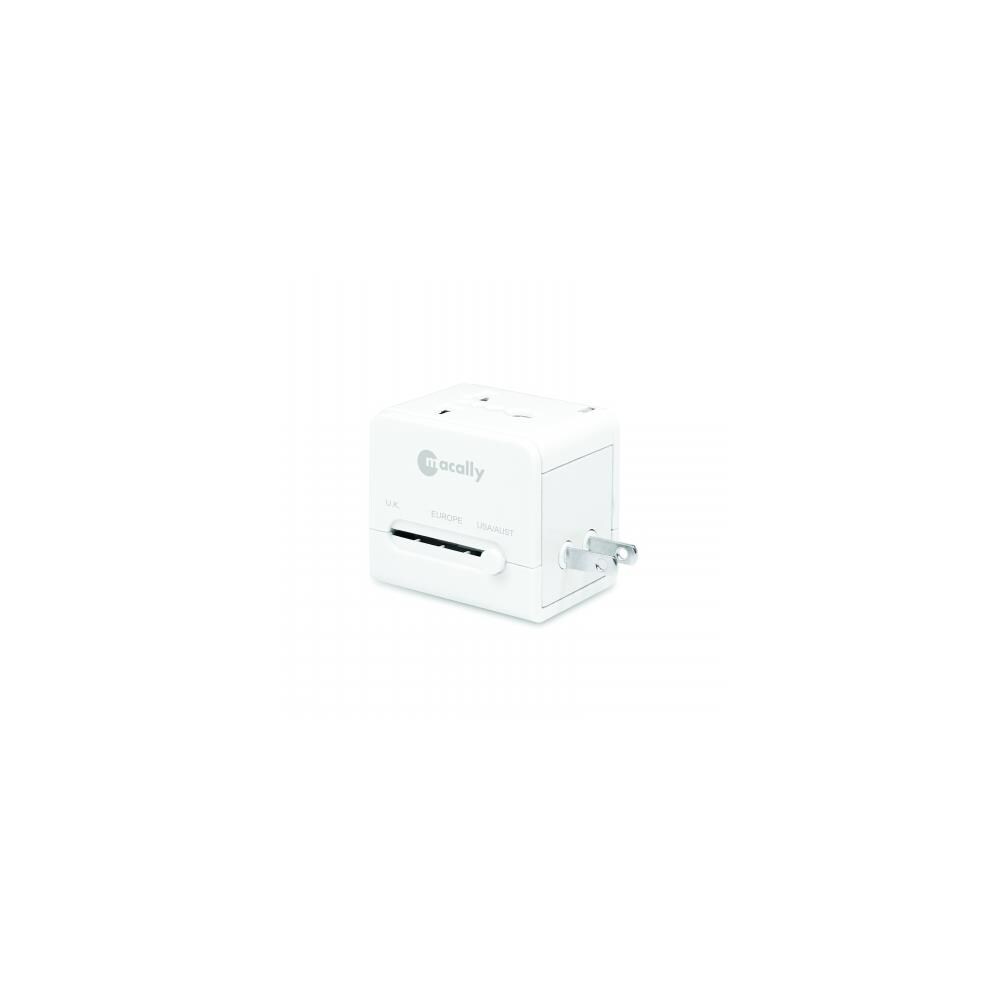  MCLL108 Macally LP-PTCII Portable Universal Power Plug Adaptor with an USB Port