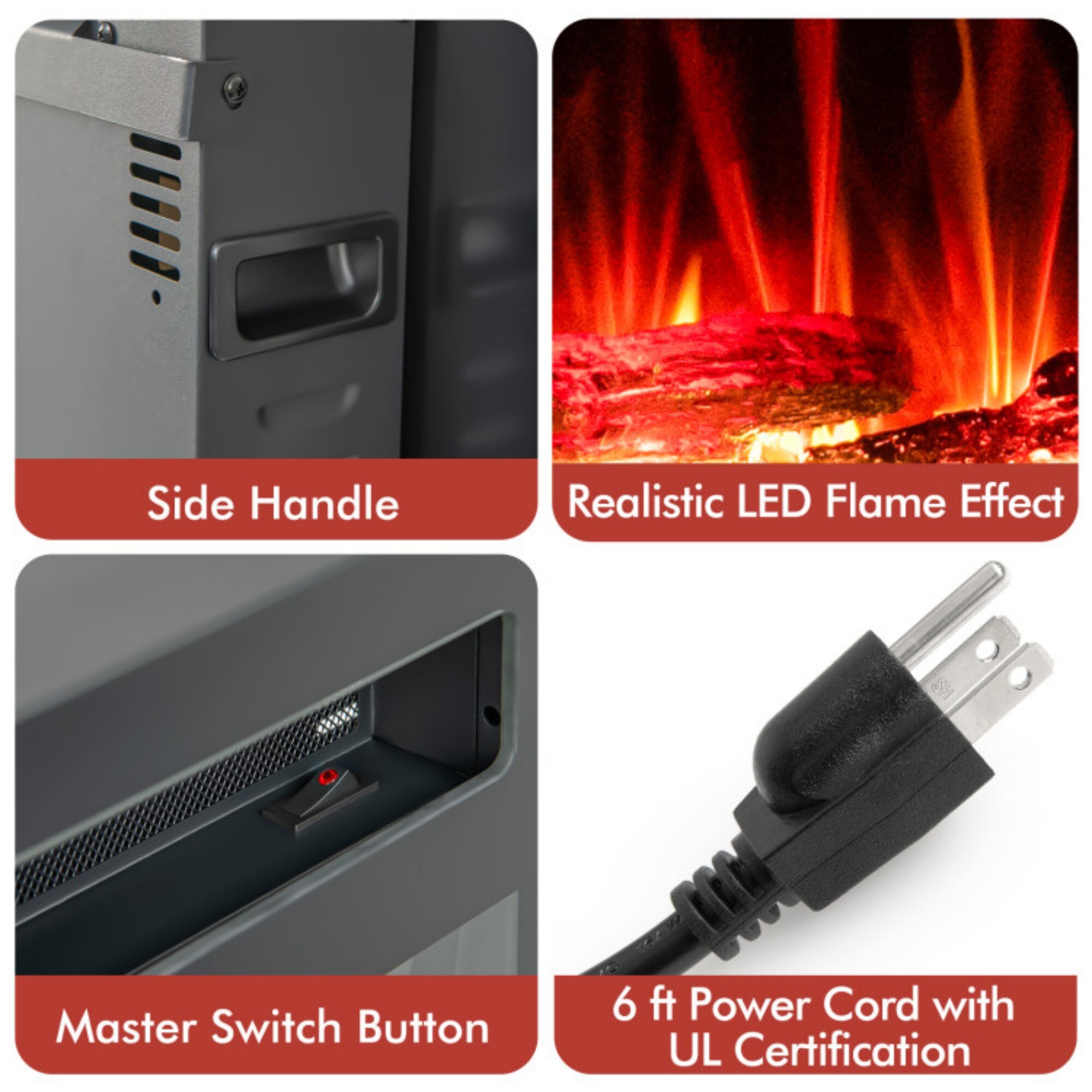 LUCKY ONE LO-FP10166 Electric-Fireplaces - View #5