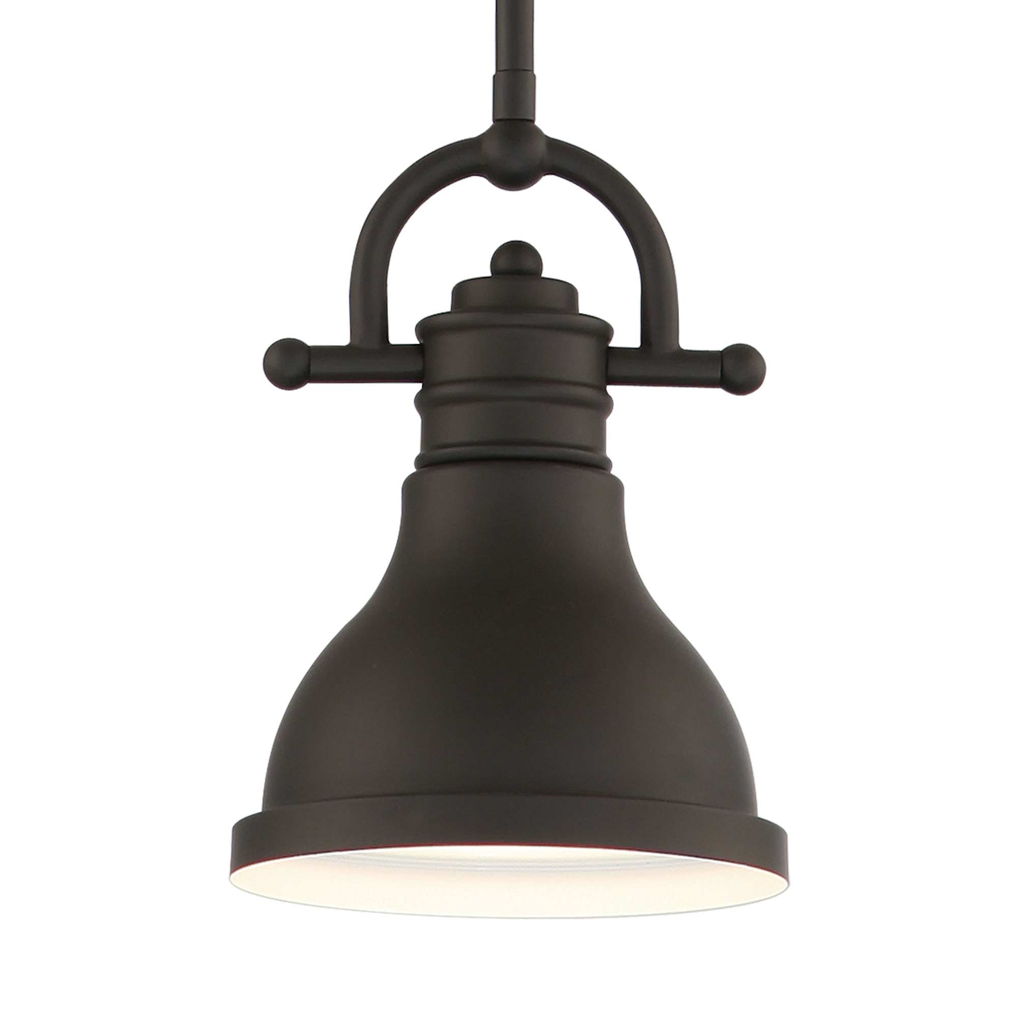 Medlar Foundry Bronze 6.5" Mini Pendant with Bell-Shaped Bowl