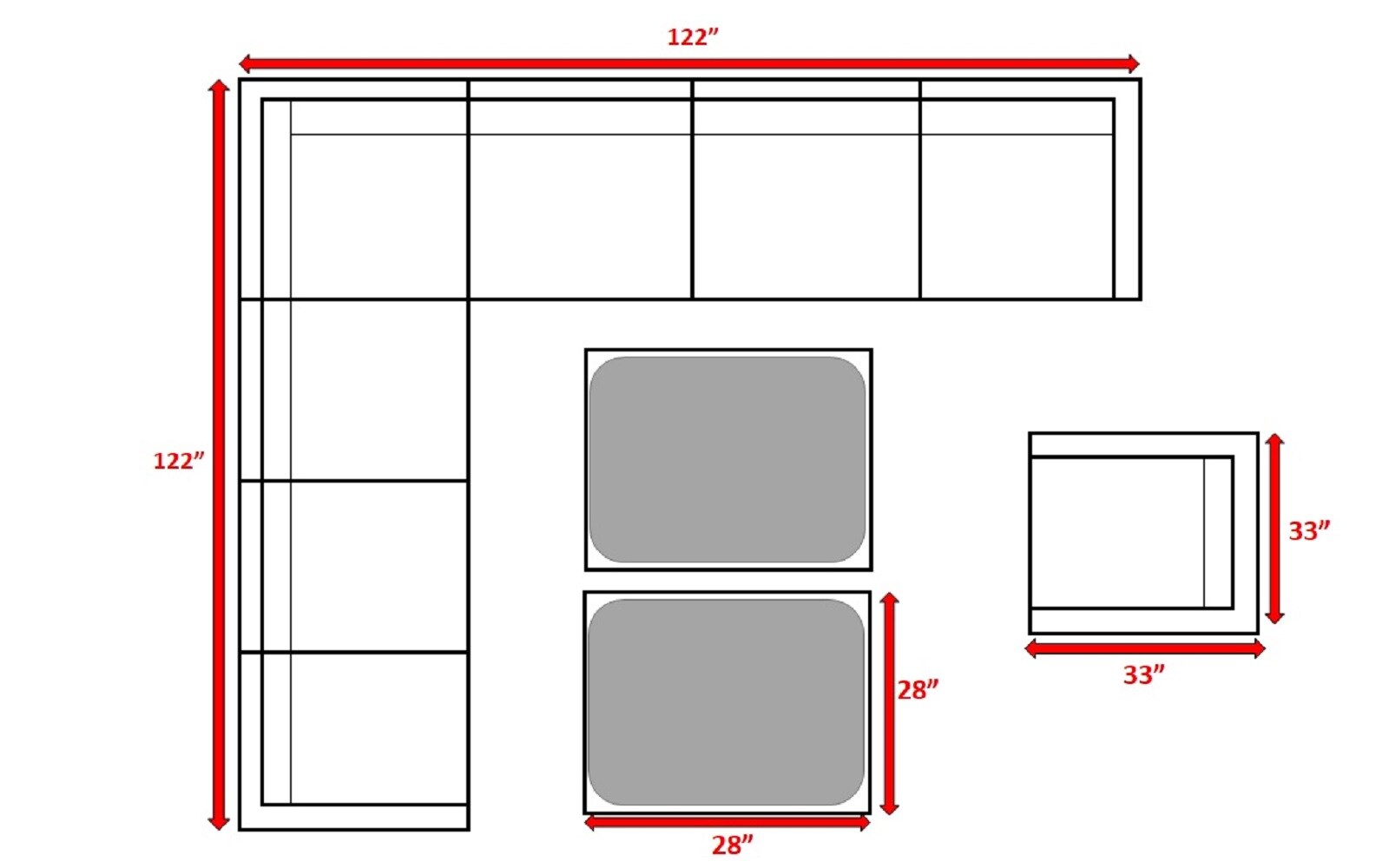 Living Source International CM-8480 Patio-Sofas-Daybeds - View #4