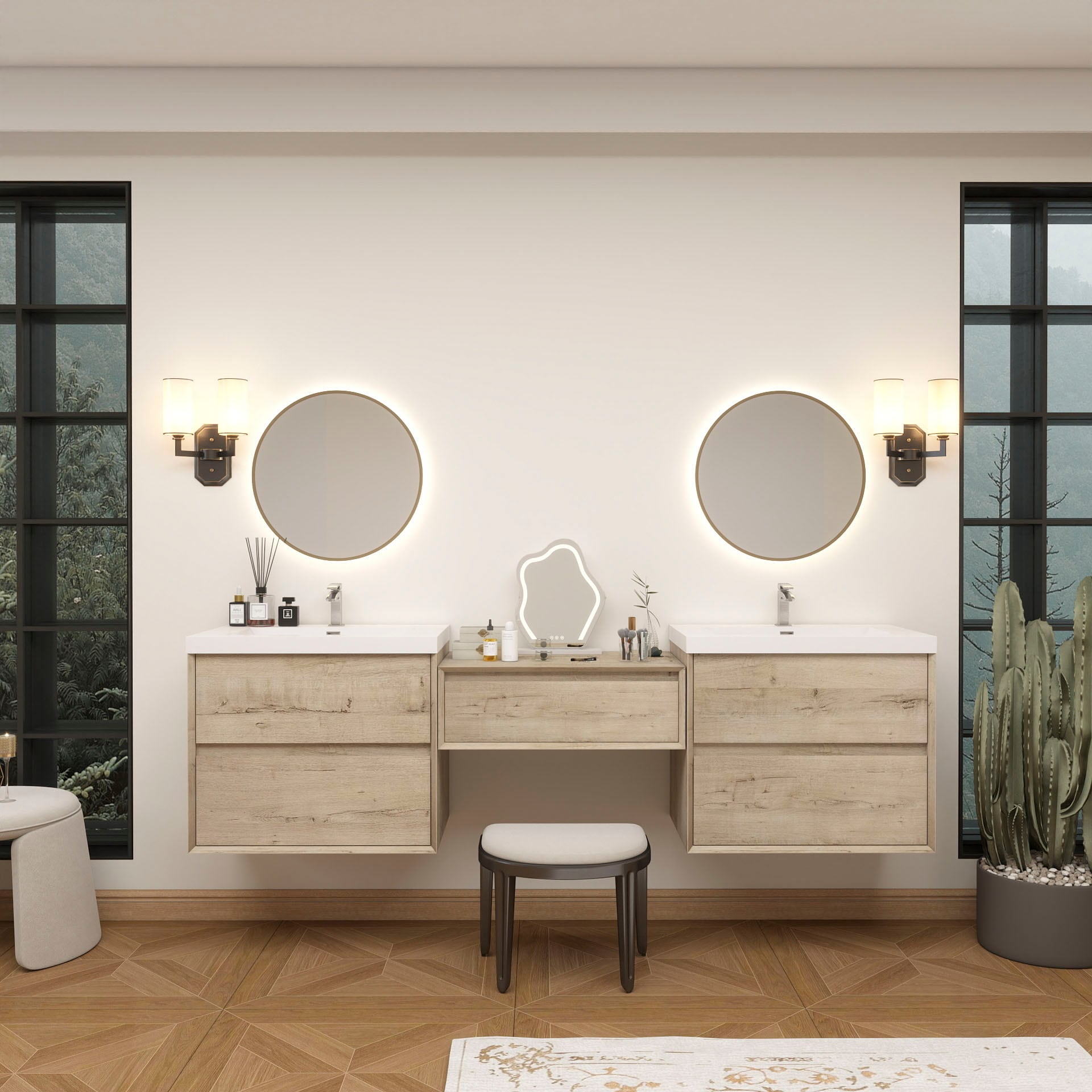 BV Better Vanity SLIM17-30+30+30-WO Bath-Vanity-Combo - View #3