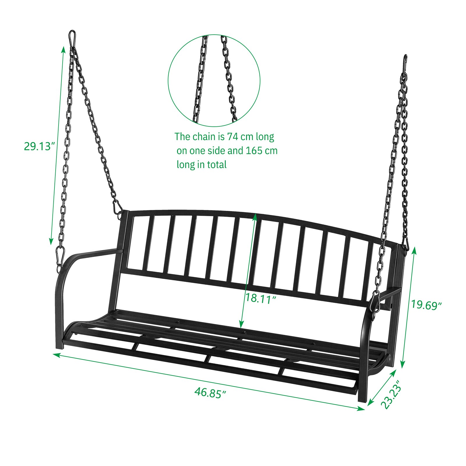 Winado 208590676791 Replace-Porch-Swing-Glider-Tops - View #5