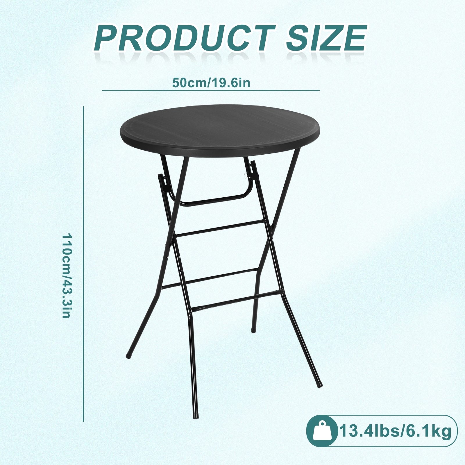  LOE-PLSTRUND-TABBLK1 Folding-Tables - View #5