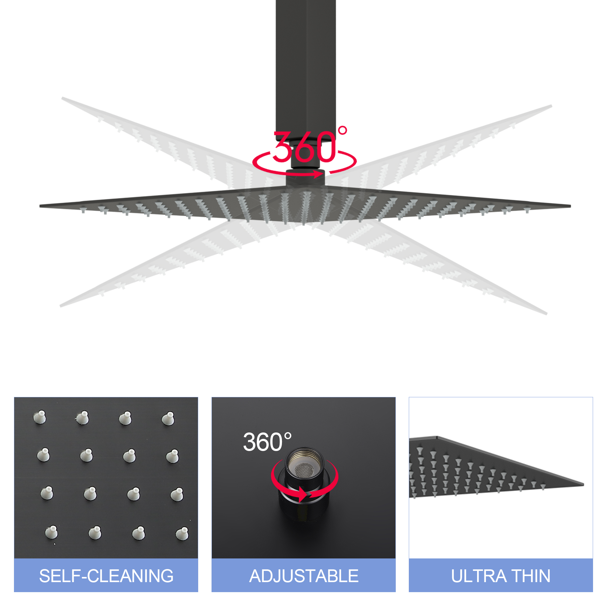 waterpar WPLO-SH454 Fixed-Showerhead - View #2