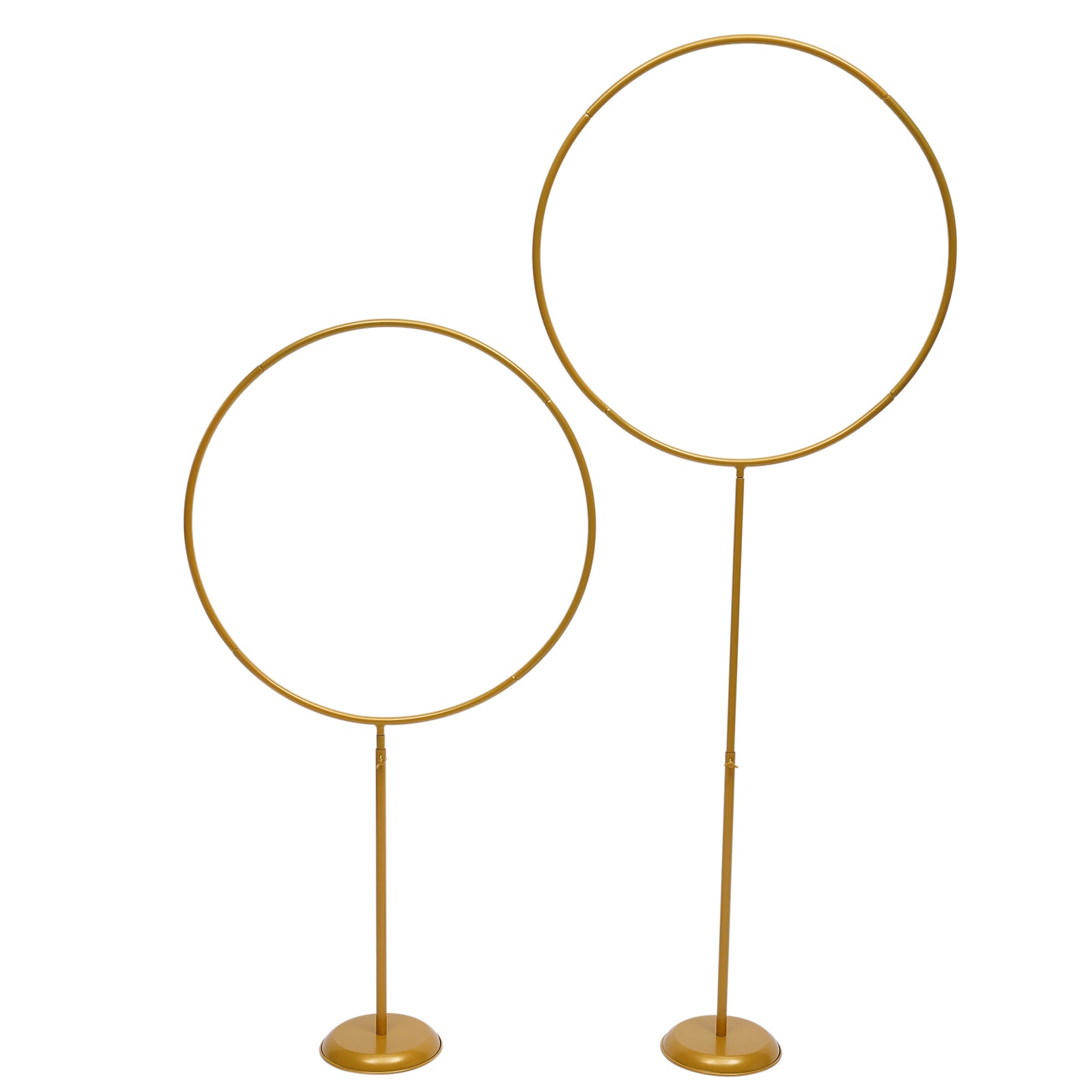 CNCEST HG-ZJ6366-858 1.97-ft W x 2.95-ft H Arched Gold Wrought iron Garden Arbor
