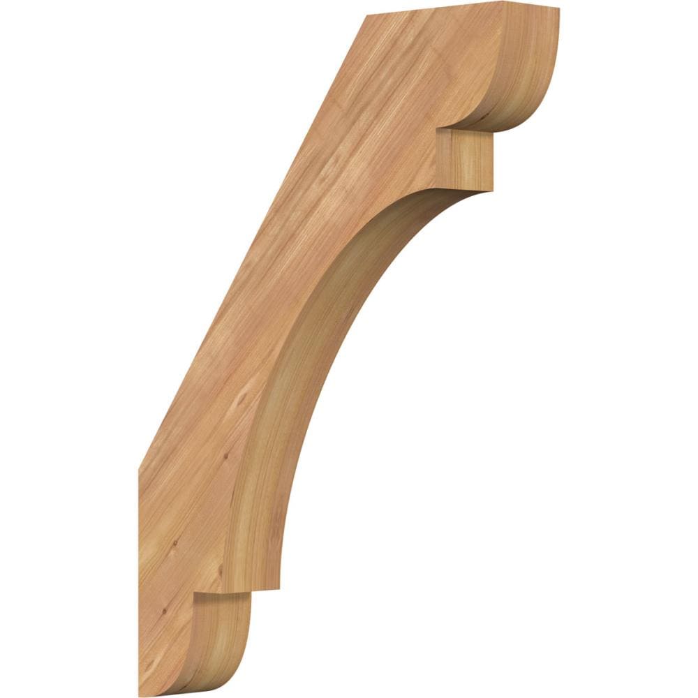 Ekena Millwork BRC04X20X28OLY00SWR 3-1/2-in x 20-in x 28-in Western Red Cedar Unfinished Wood Olympic Smooth Knee Brace