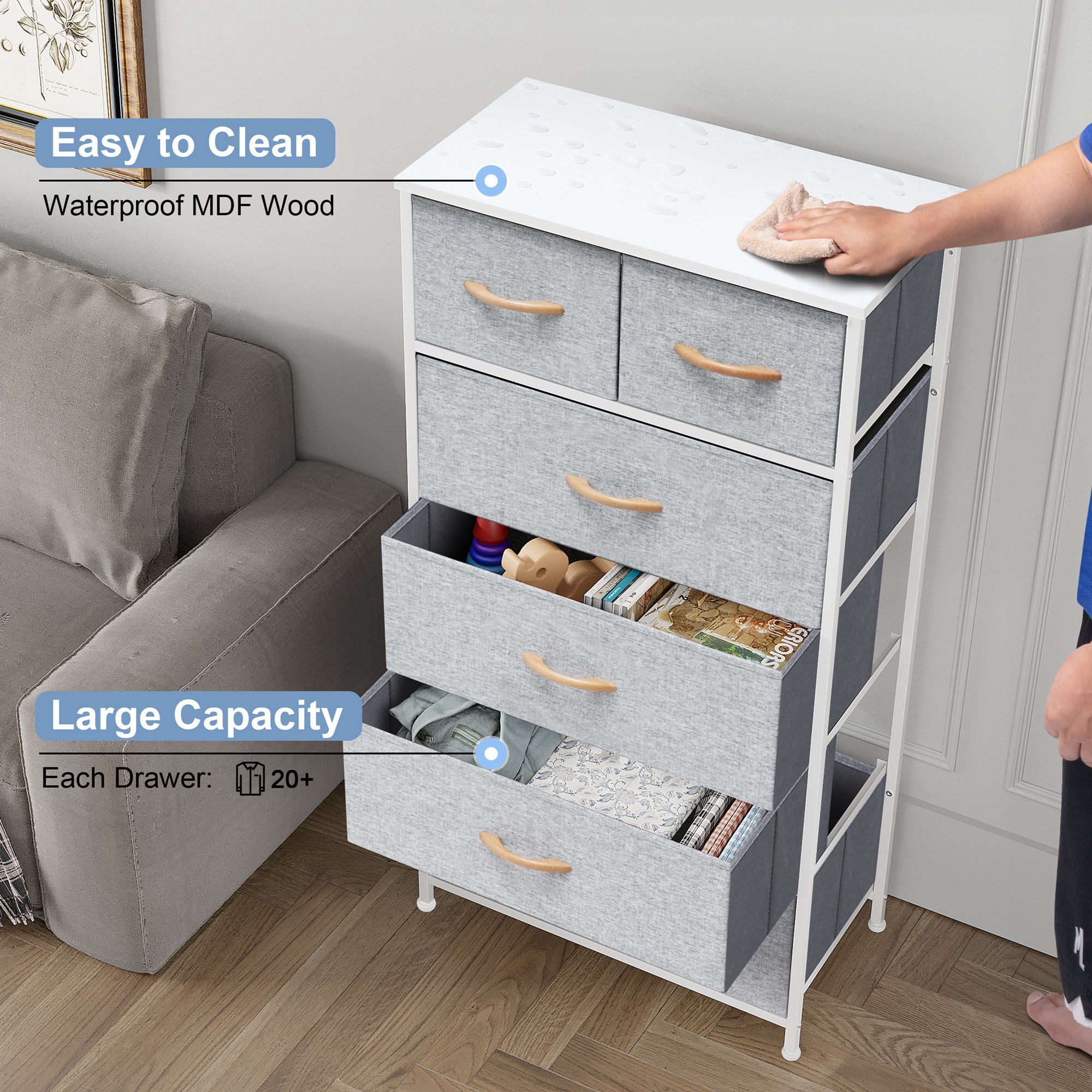 CloudFly CL-HD019LGY dressers - View #8