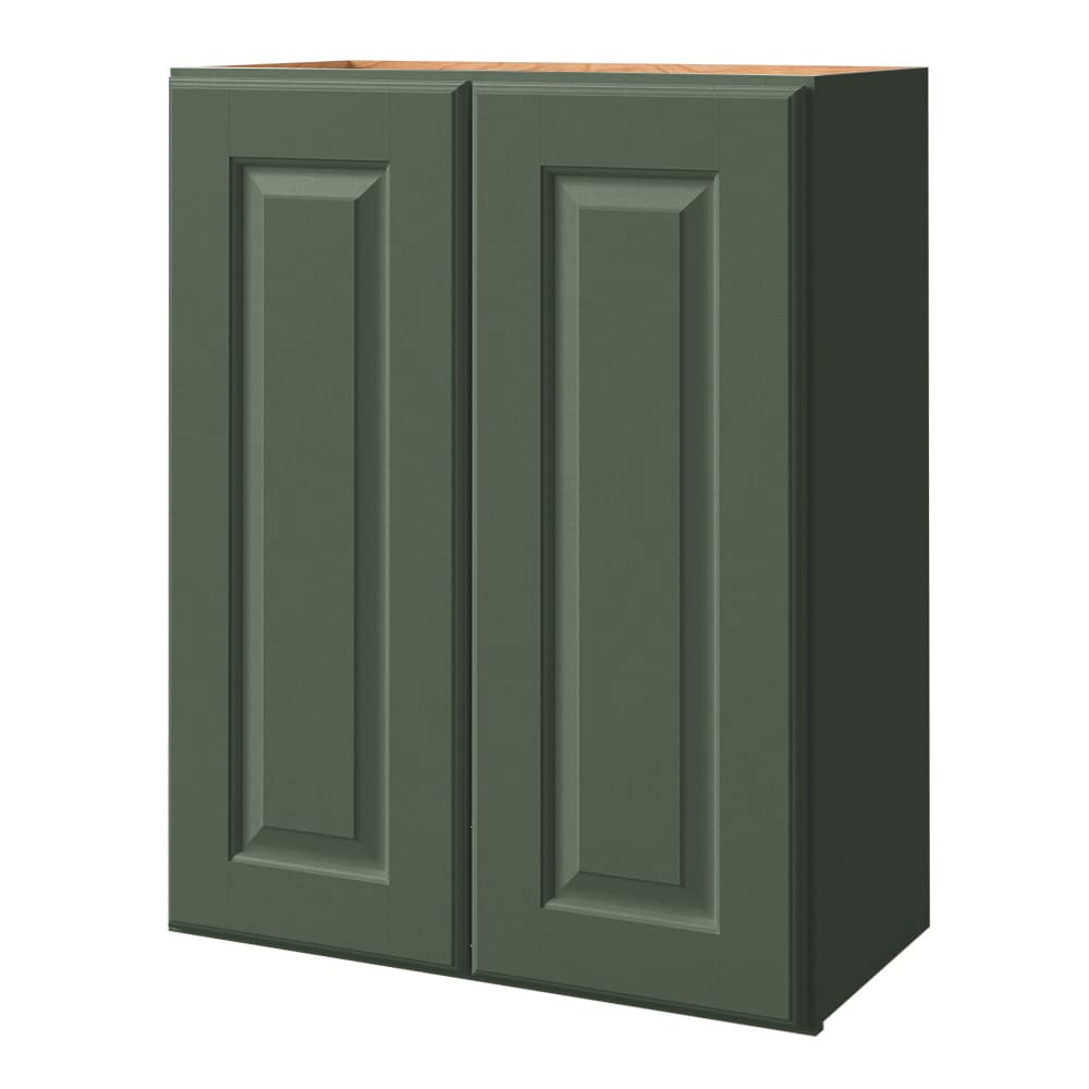 allen + roth 1263MT Marston 24-in W x 30-in H x 12-in D Sage Wall Fully assembled Cabinet Raised Panel
