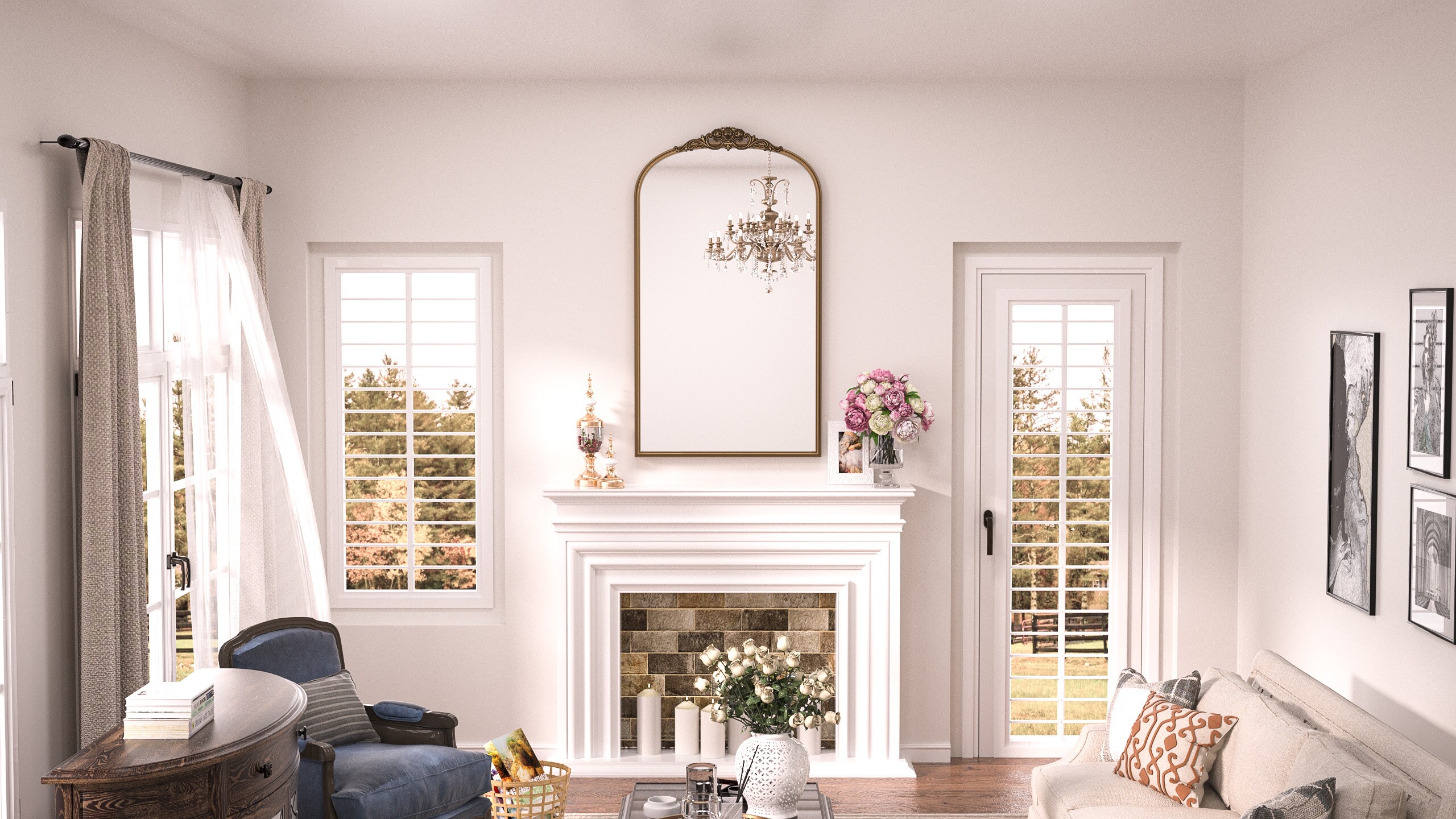 Keonjinn LW-JZ-CXFD-60101-GD Decor-Mirrors - View #2