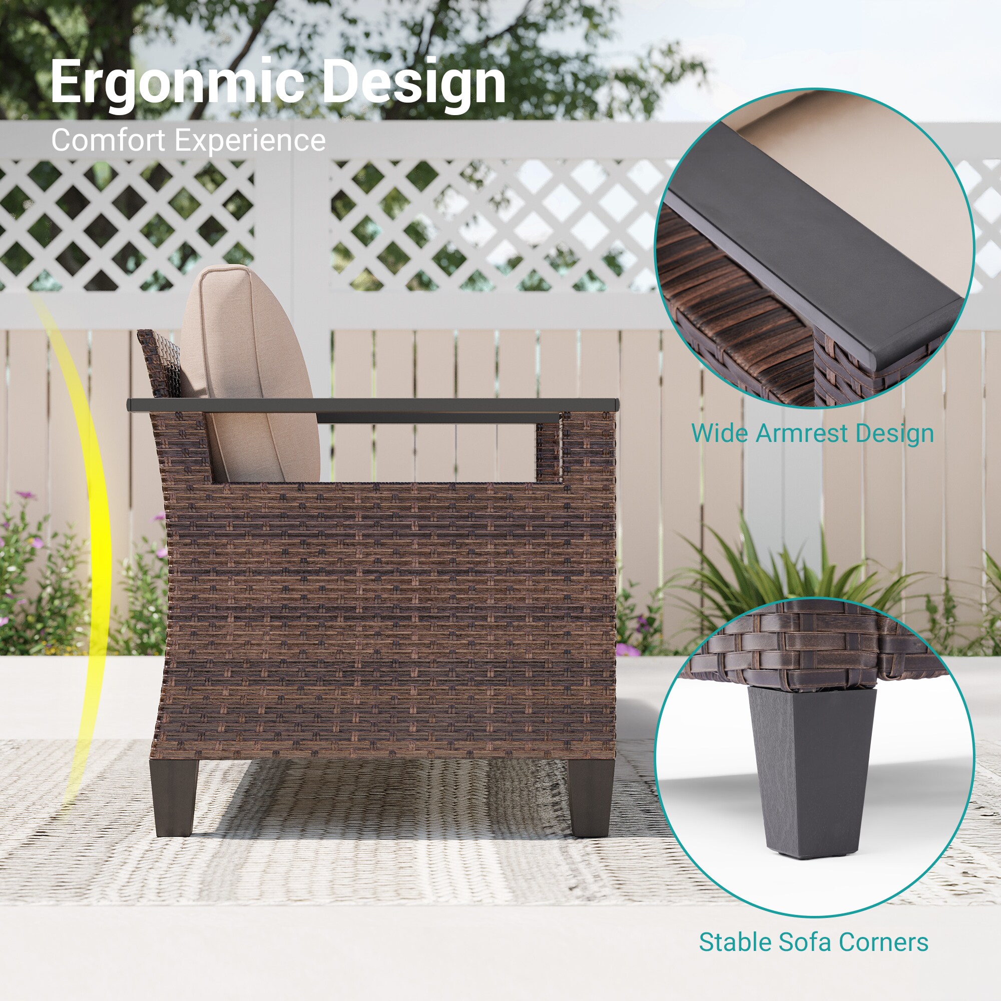 ACEGOSES LW-PS-126S1BSD Patio-Conversation-Sets - View #5
