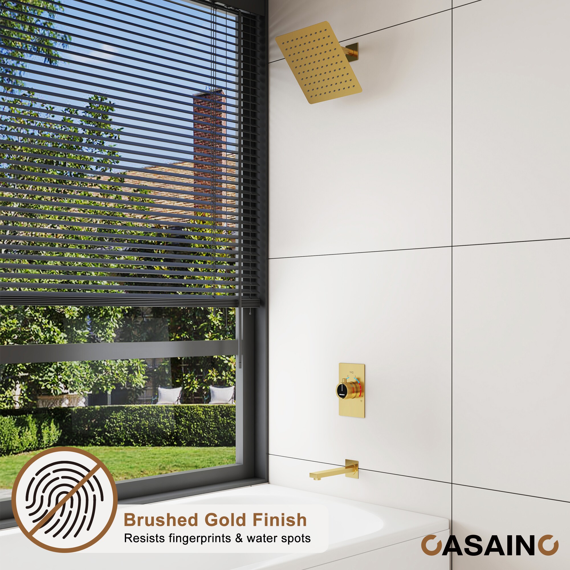 CASAINC RB0771-WE Showerhead-Bar-Panels - View #4