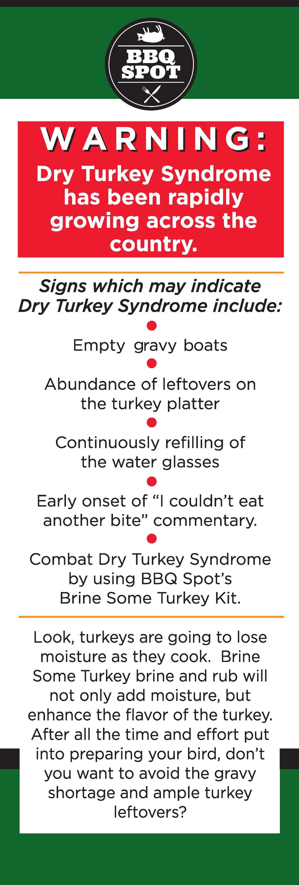 Brine Some Turkey 19 oz Brine Kit & Seasoning